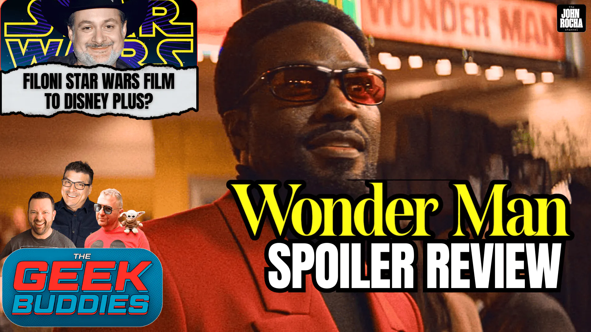 WONDER MAN Spoiler Review, Dave Filoni's STAR WARS Movie Going to Disney Plus episode artwork