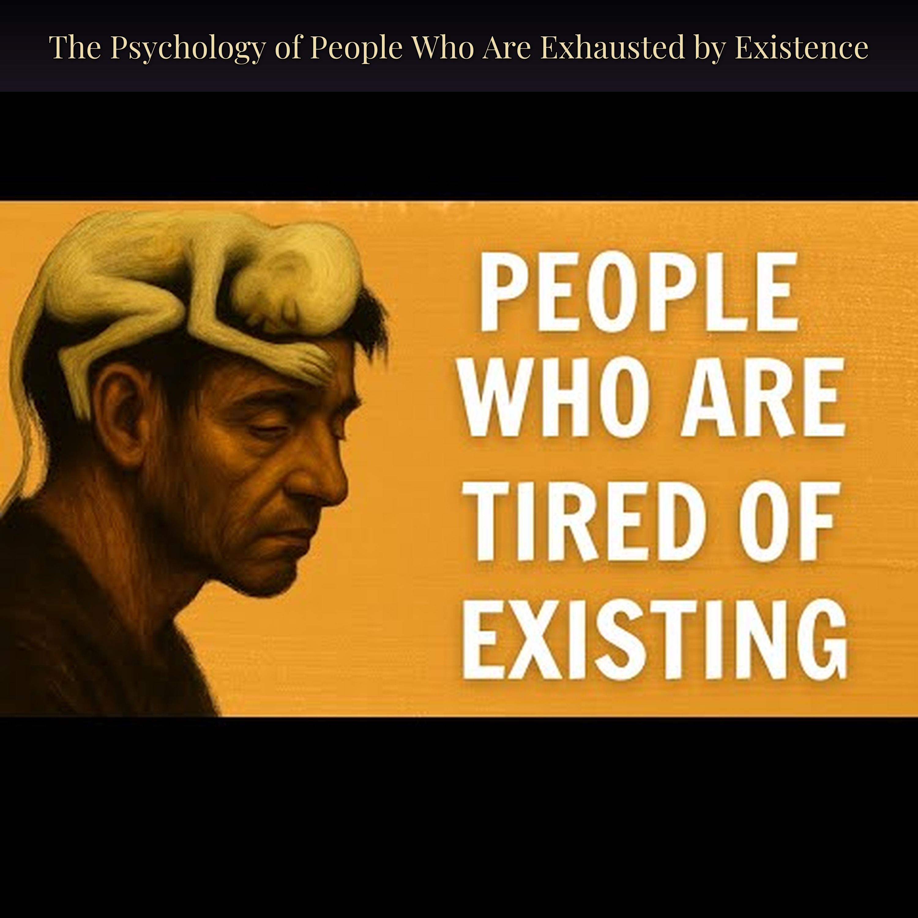 The Psychology of People Who Are Exhausted by Existence