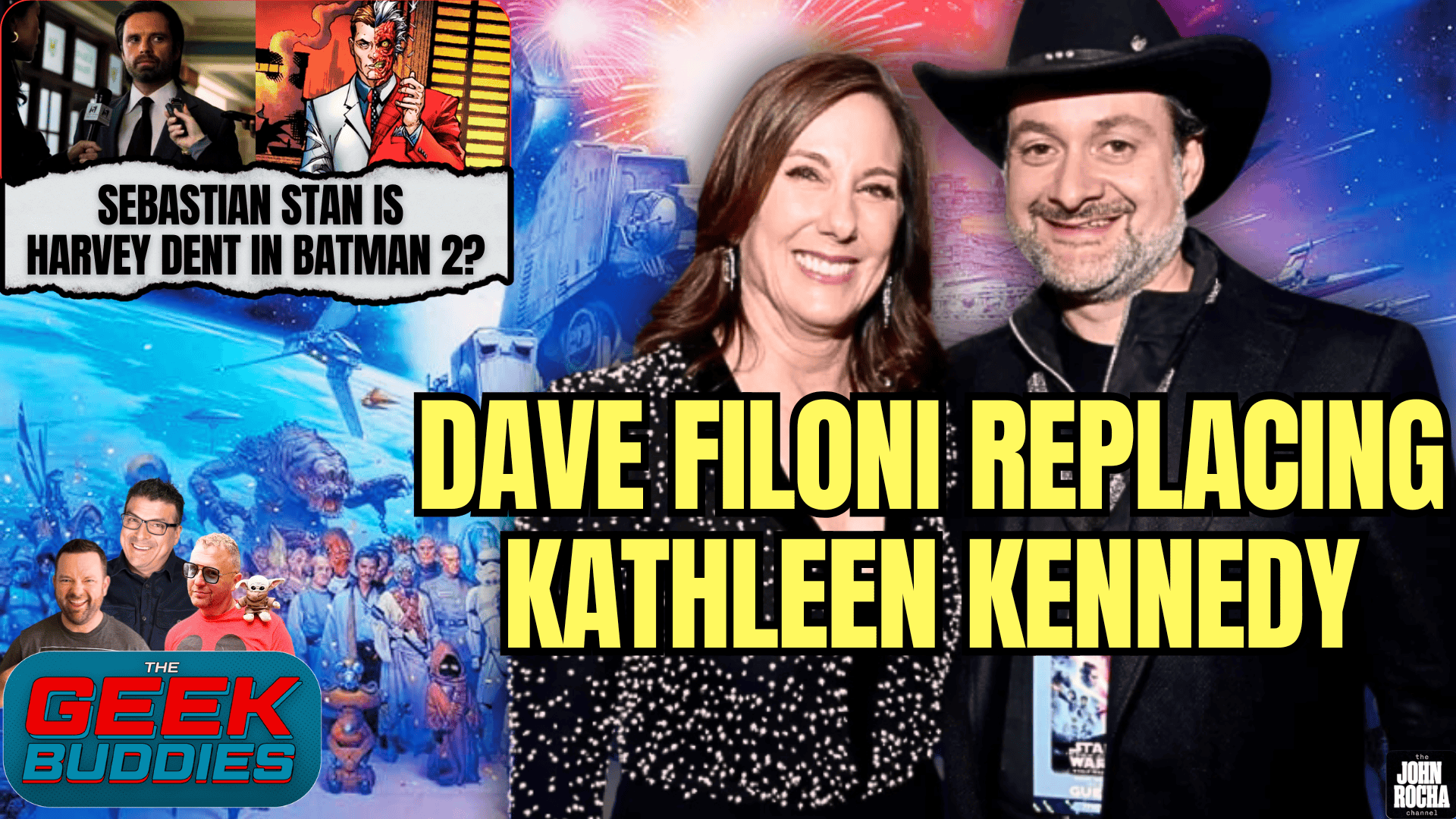 Dave Filoni Replacing Kathleen Kennedy, Sebastian Stan is Harvey Dent in Batman 2
