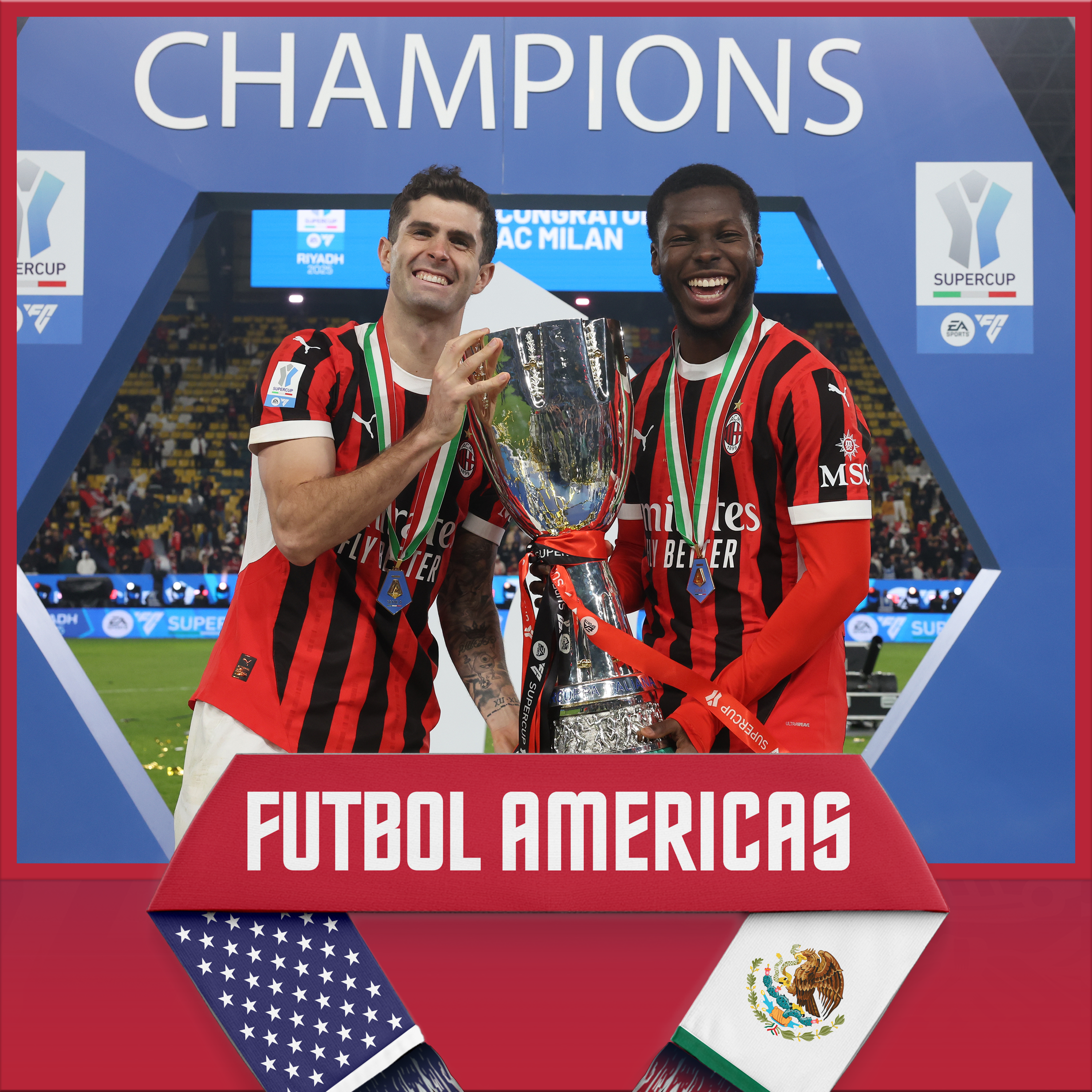 Futbol Americas: Pulisic, Musah lead AC Milan to Supercoppa Italiana Title