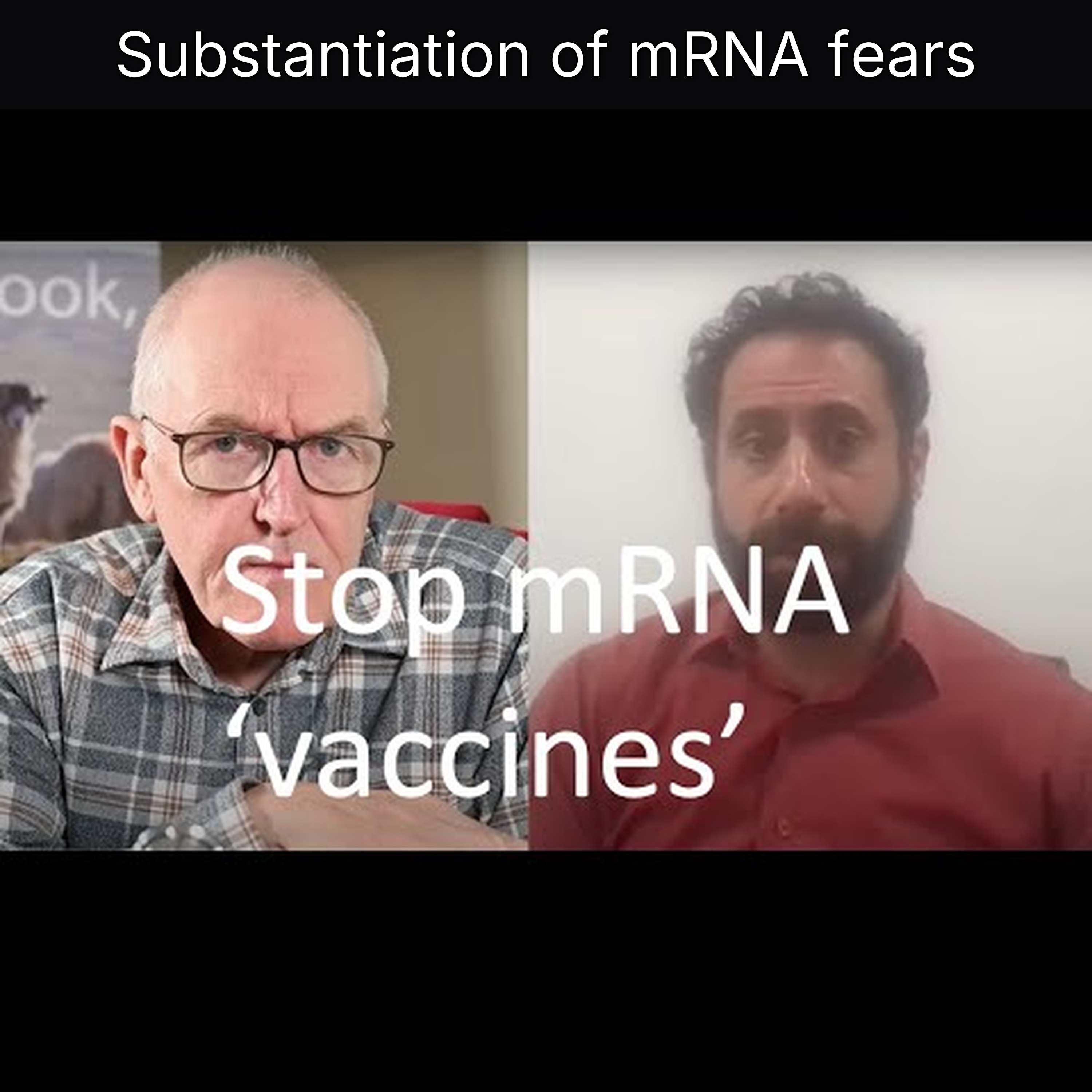 Substantiation of mRNA fears
