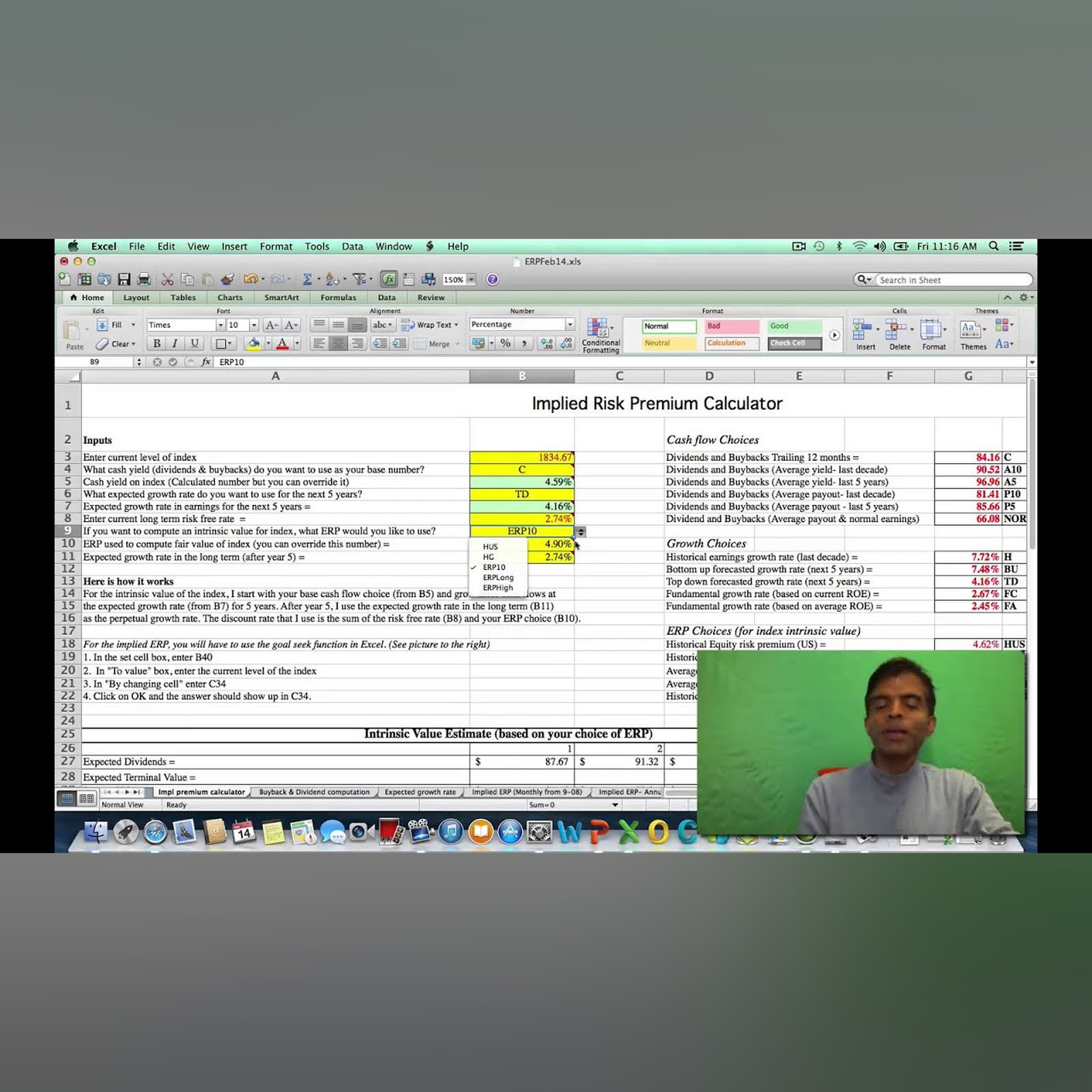 Valuation Tools Webcast #3: Implied Equity Risk Premiums