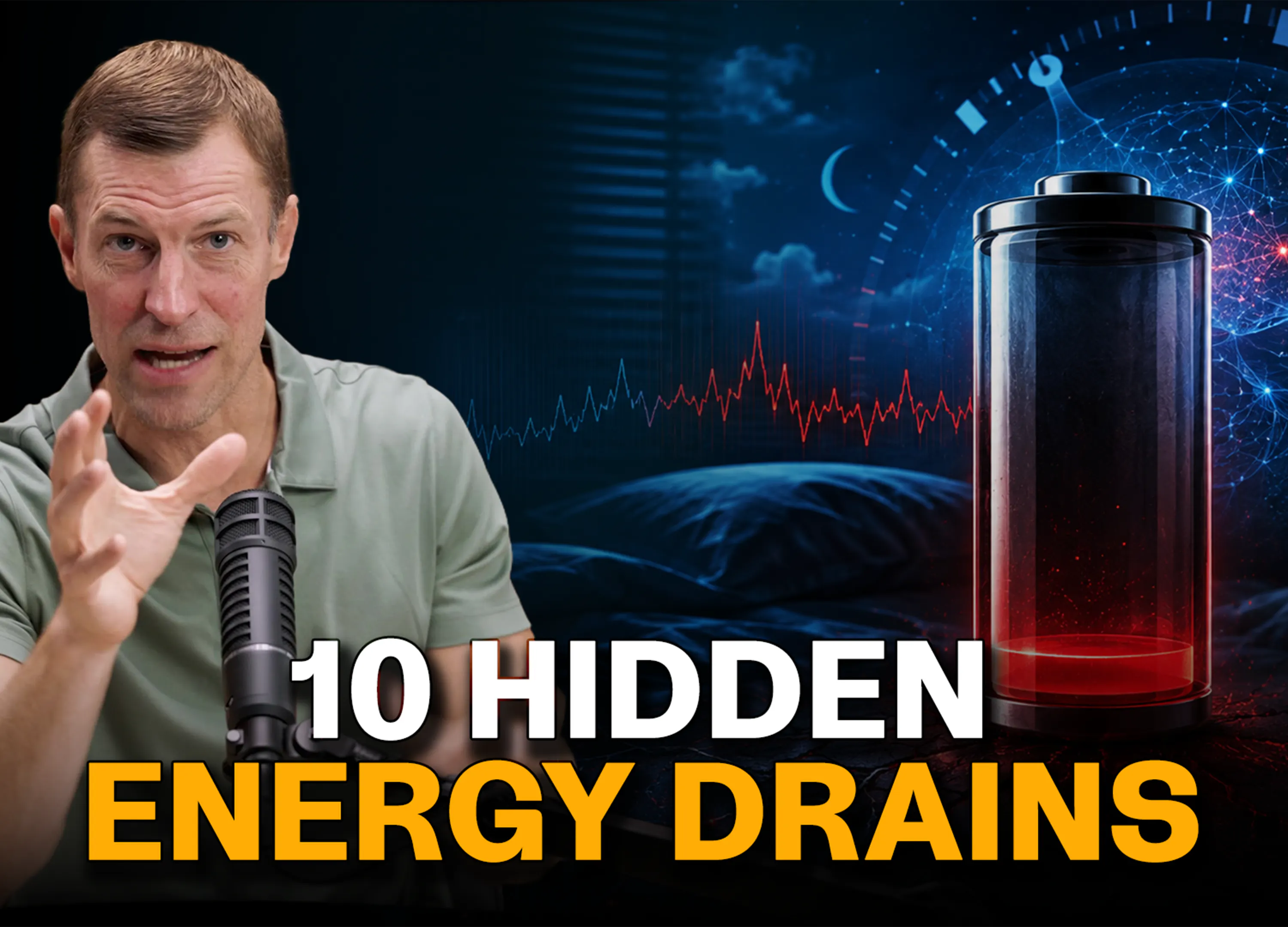 The Real Reason You Wake Up Tired Every Morning — The Dr. Josh Axe Show cover