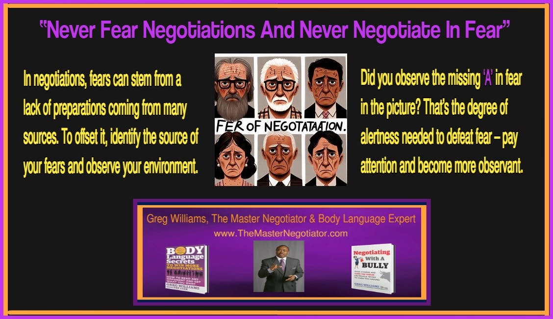 New Helpful Advice  How To Conquer Fears To Win More Negotiations