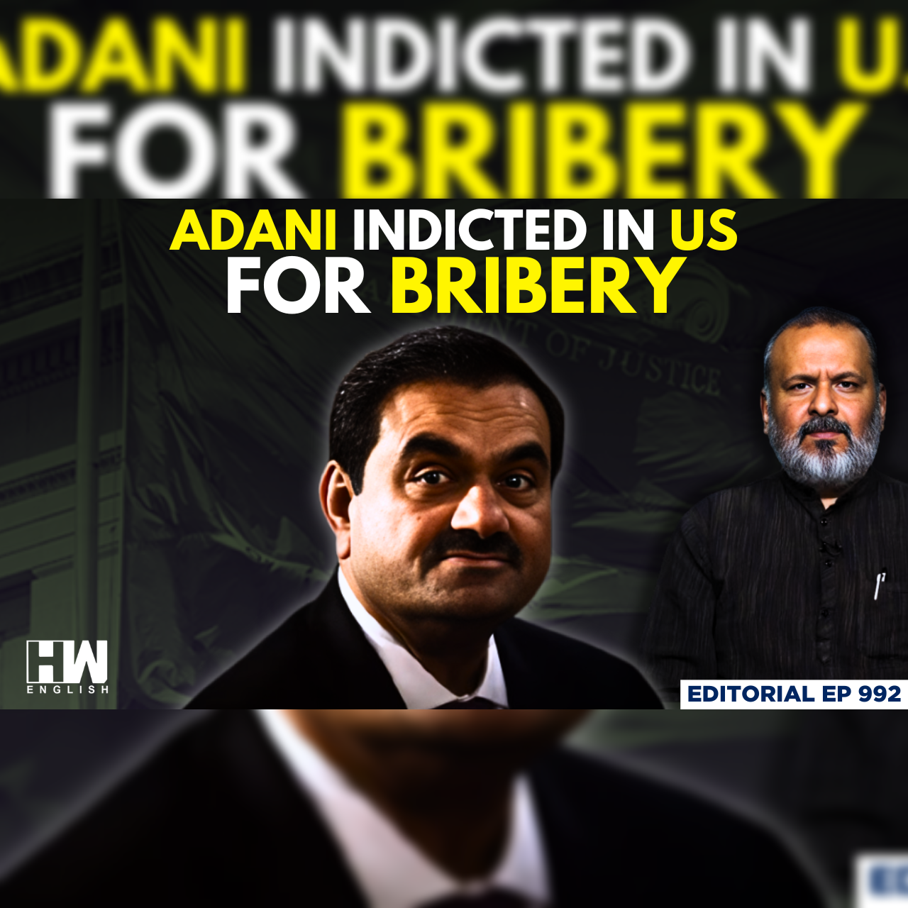 Editorial with Sujit Nair | Gautam Adani Indicted In US For Bribery | Sagar Adani | Adani Group episode artwork