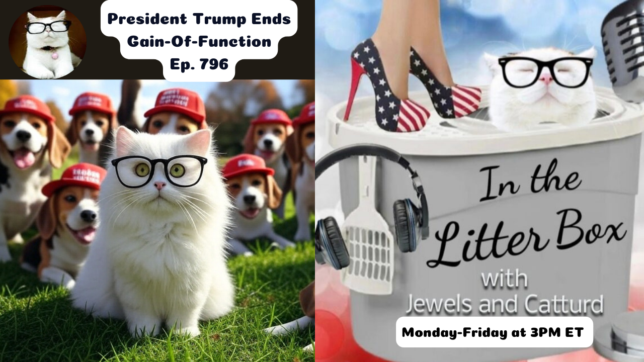 President Trump Ends Gain-Of-Function | In the Litter Box w/ Jewels & Catturd – Ep. 796 – 5/6/2025