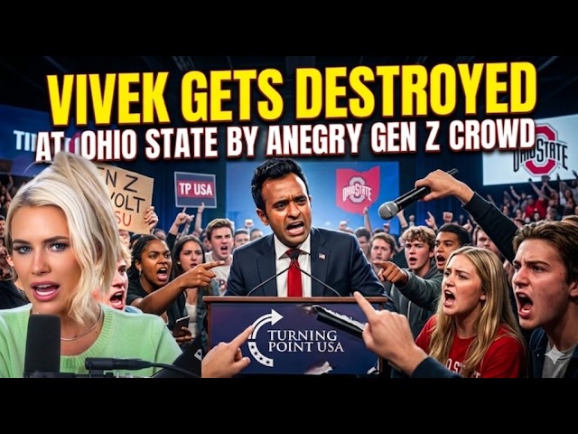 🚨 VIVEK DISASTER Ohio State Crowd REVOLTS at Turning Point USA