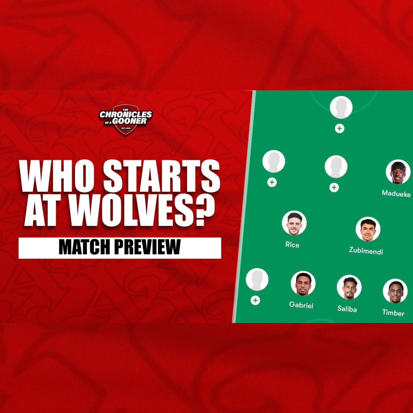 Who starts for Arsenal at Wolves?