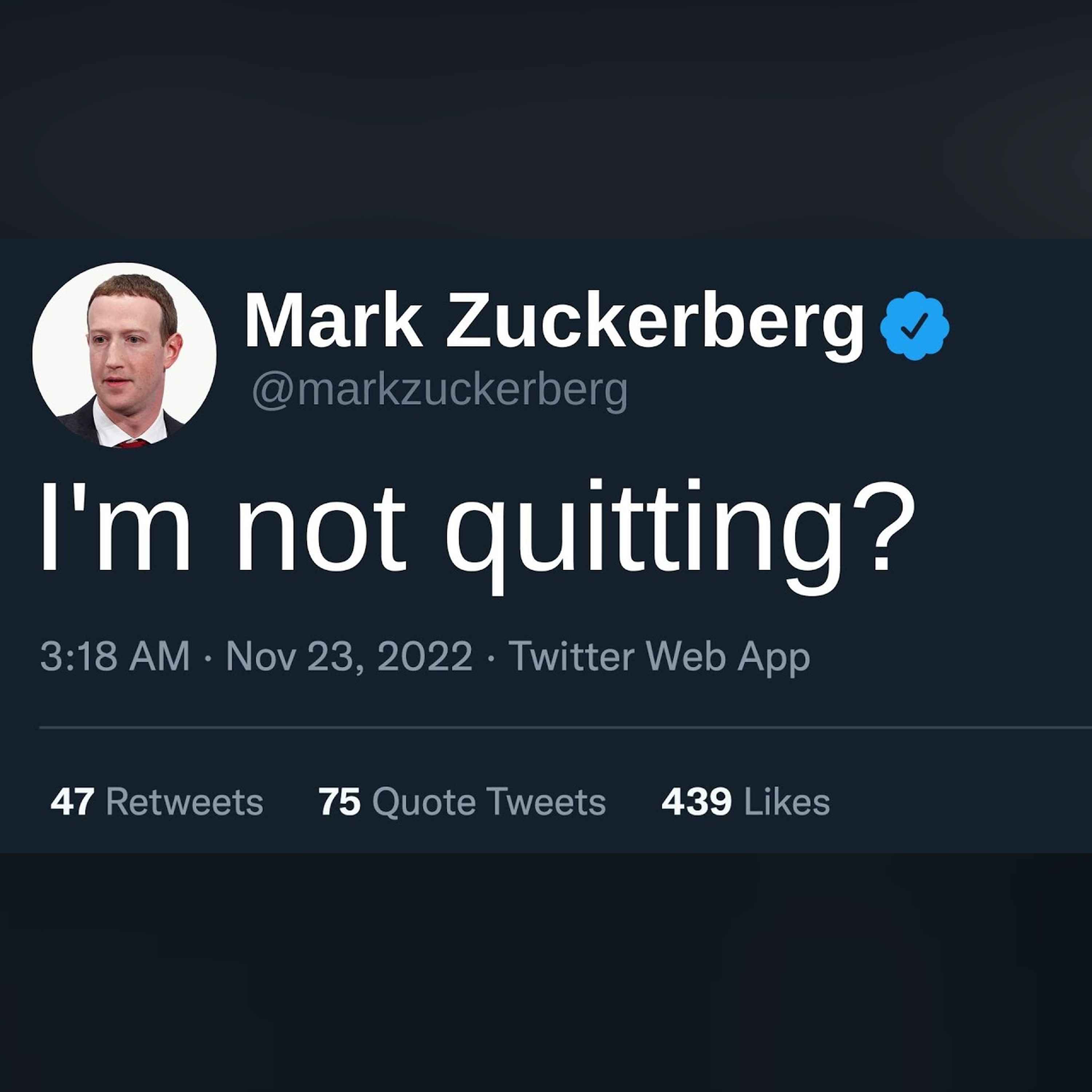 Insider At Meta: Zuckerberg To Resign In 2023