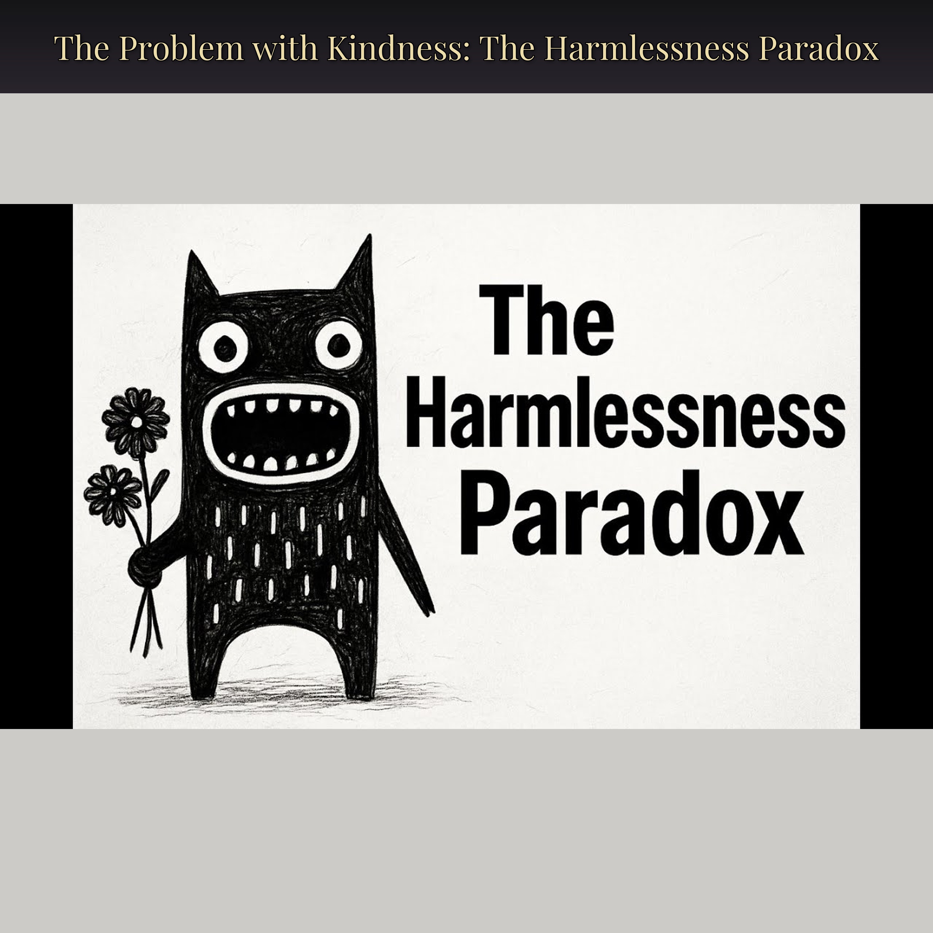 The Problem with Kindness: The Harmlessness Paradox