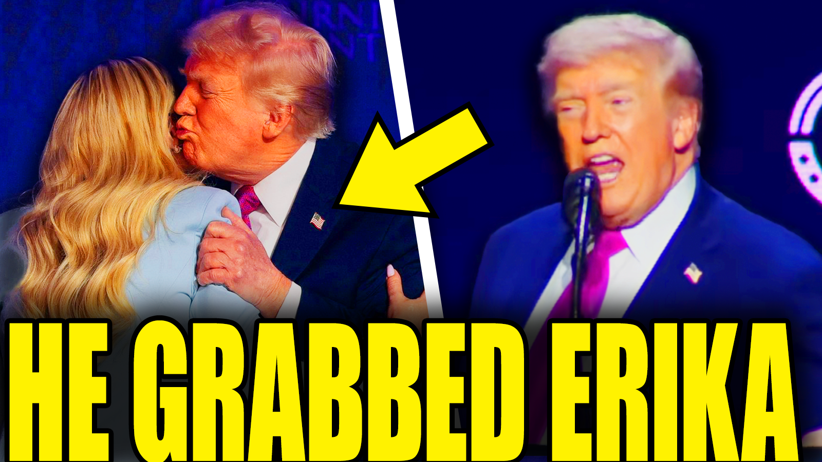 Trump Grabs Erika Kirk For Disturbing Kiss As Internet Erupts episode artwork