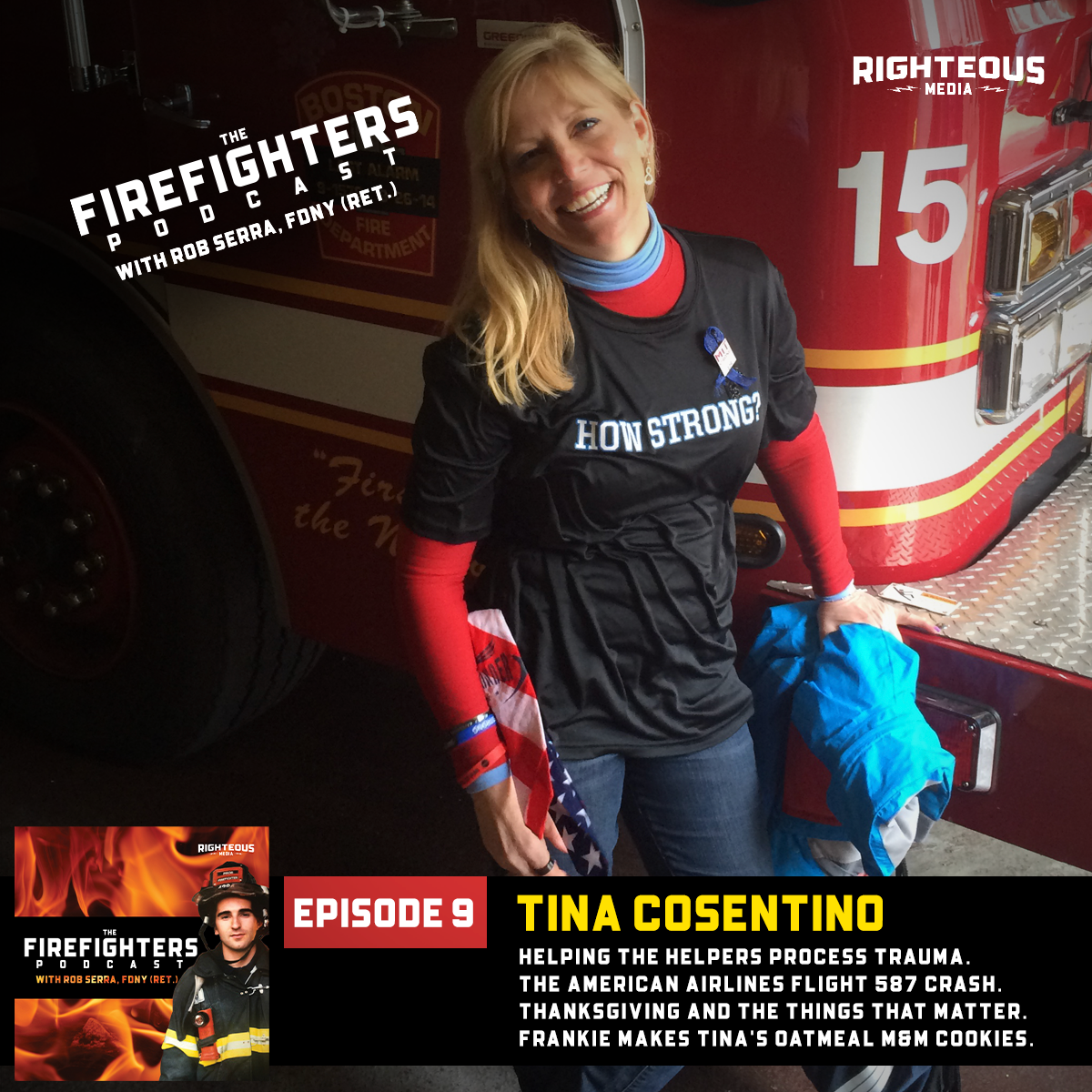 Tina Cosentino. Helping the Helpers Process Trauma. The American Airlines Flight 587 Crash. Thanksgiving and the Things That Matter. Frankie Makes Tina's Oatmeal M&M Cookies.