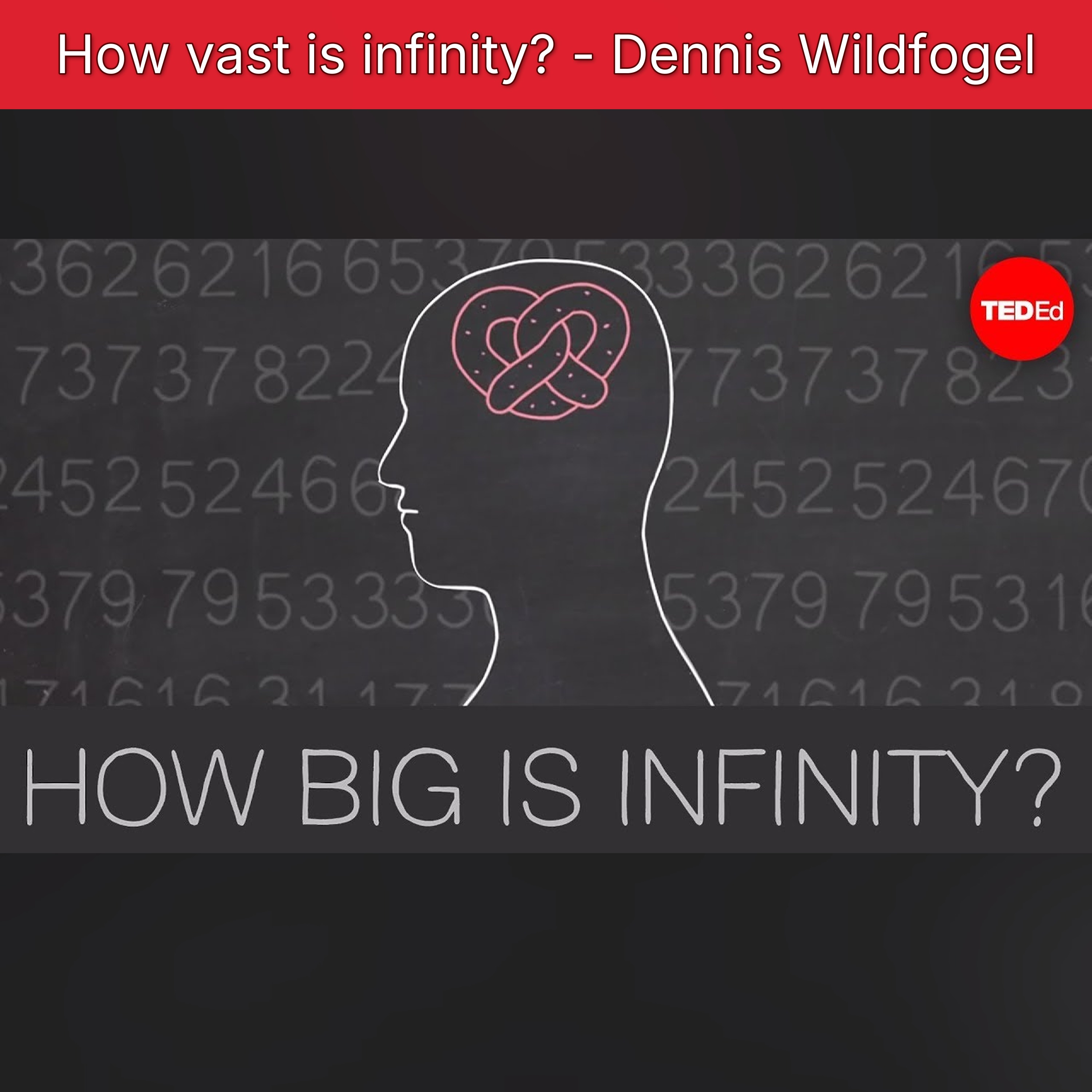 How vast is infinity? - Dennis Wildfogel episode artwork