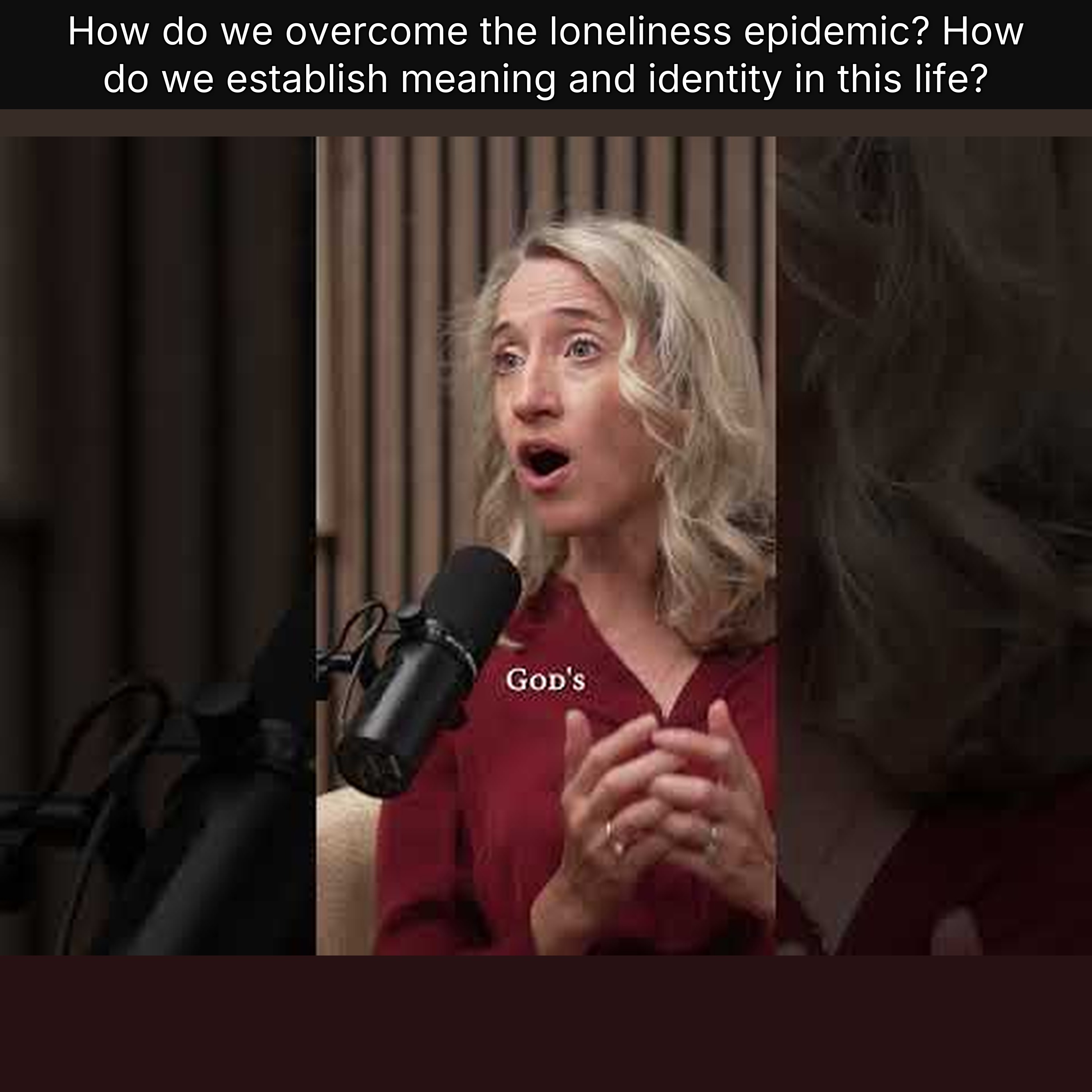 How do we overcome the loneliness epidemic? How do we establish meaning and identity in this life? episode artwork