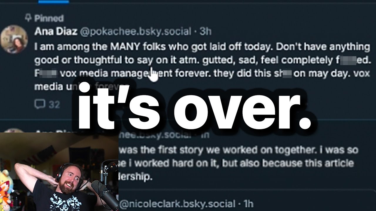 MASSIVE game journalist layoff just happened.. | Asmongold TV