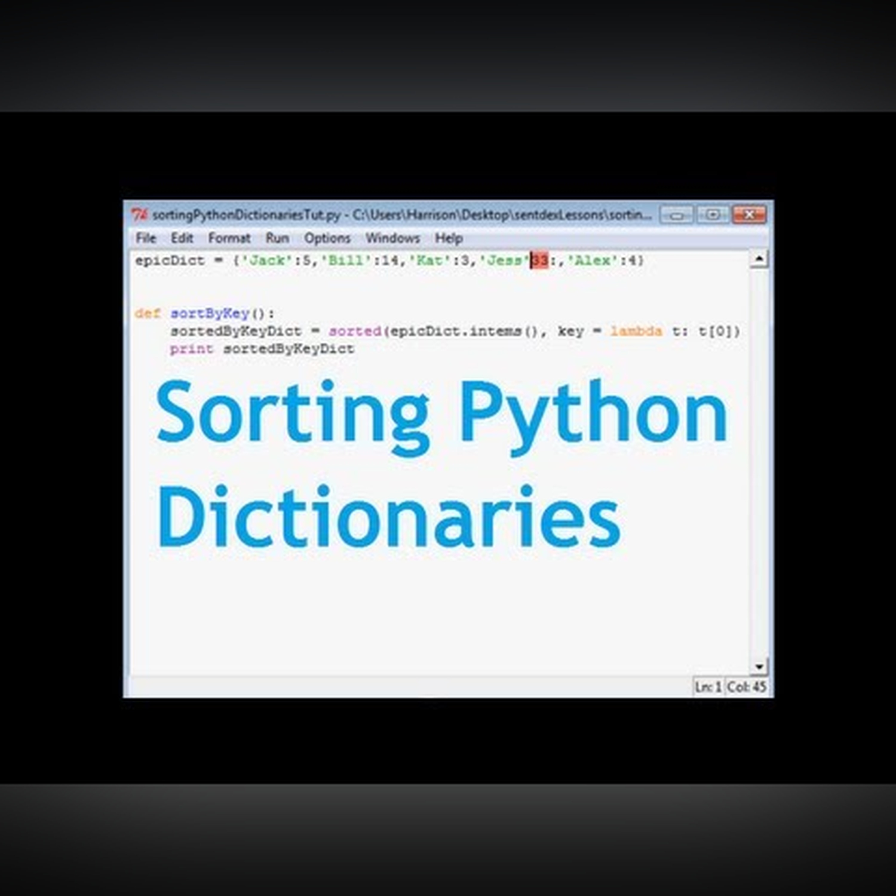 How to Sort a Python Dictionary By Value or Key! episode artwork