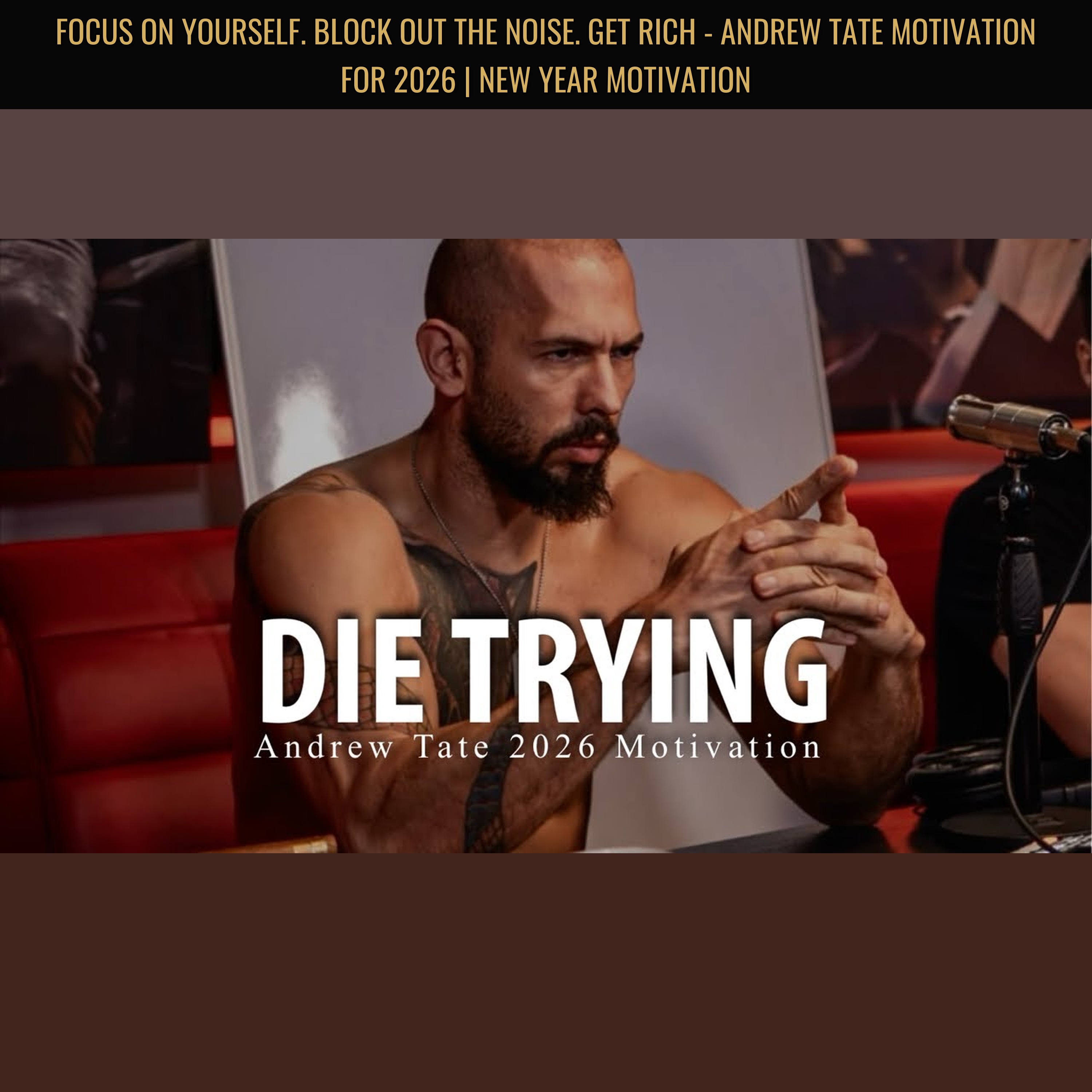 FOCUS ON YOURSELF. BLOCK OUT THE NOISE. GET RICH - Andrew Tate Motivation for 2026 | New Year Motivation