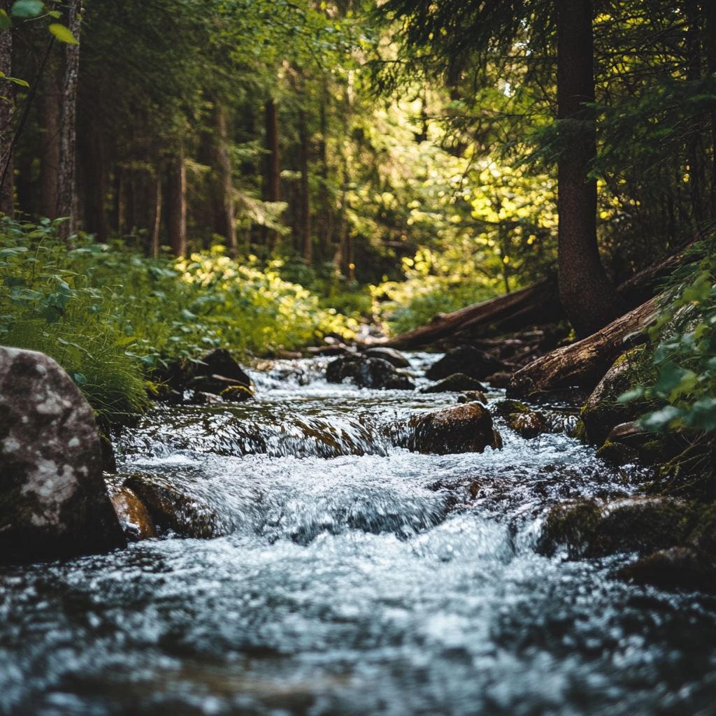 Water Stream Sounds | Music To Help Me Sleep | Stream Sounds For Sleeping