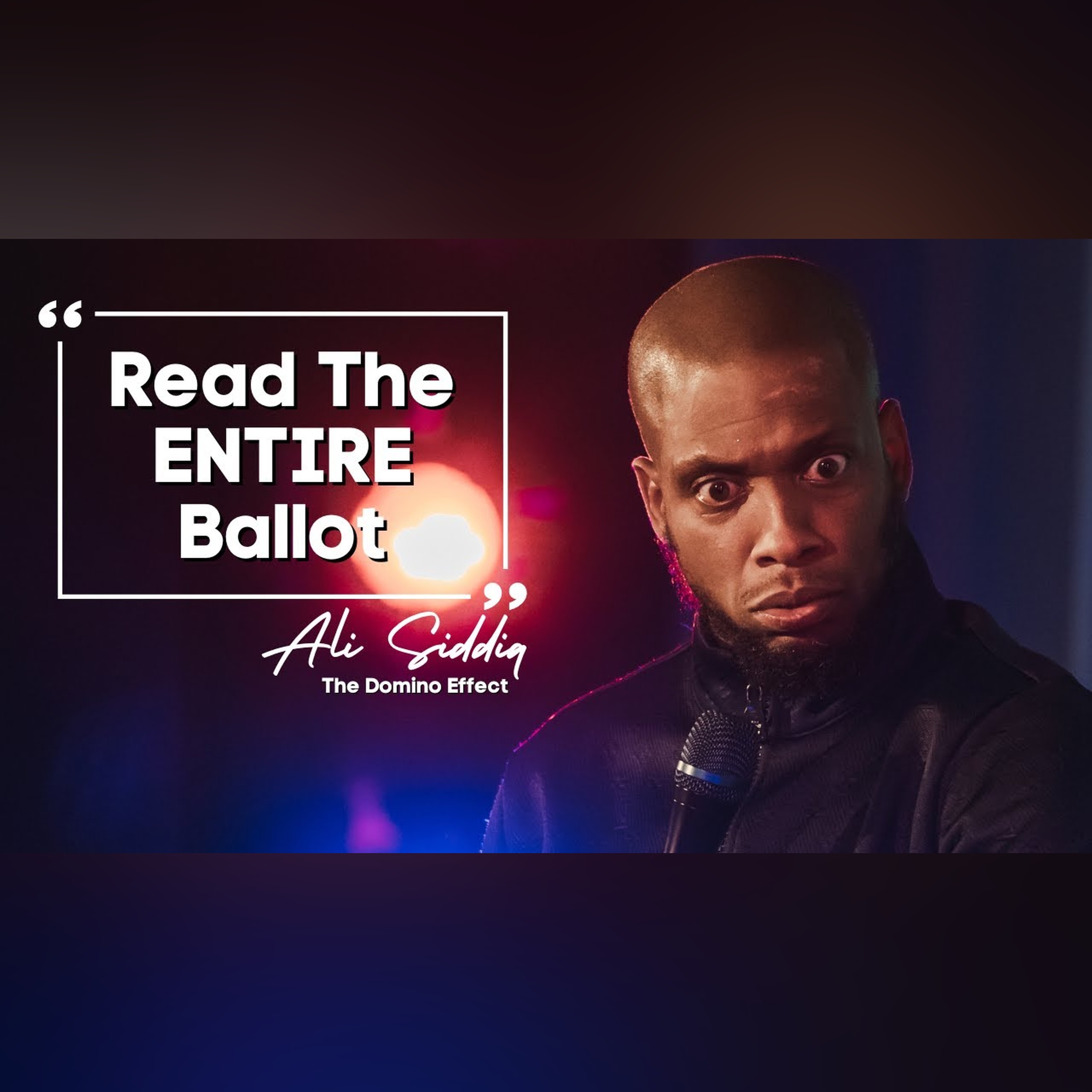 Read The ENTIRE Ballot | Ali Siddiq Stand Up Comedy