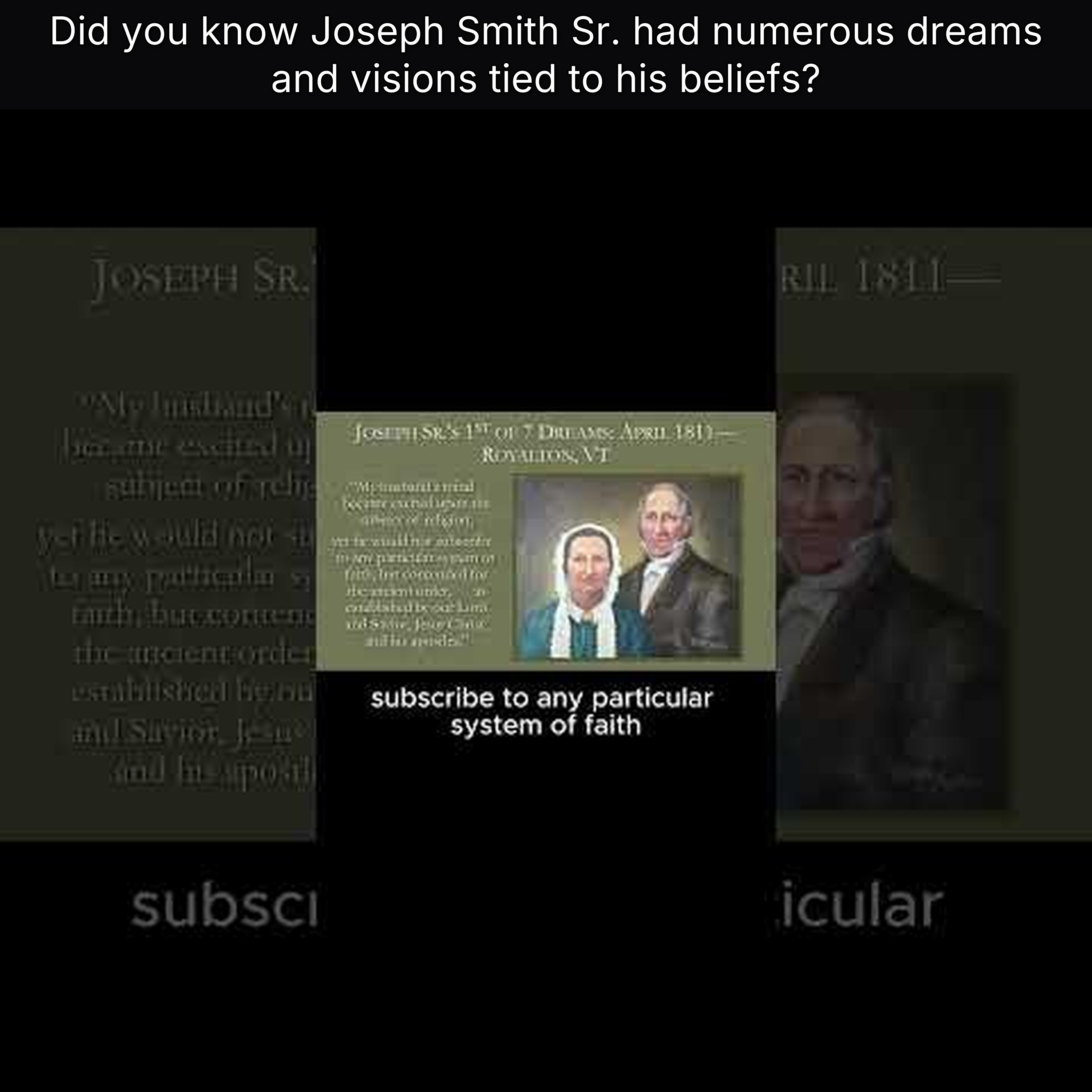 Did you know Joseph Smith Sr. had numerous dreams and visions tied to his beliefs? episode artwork