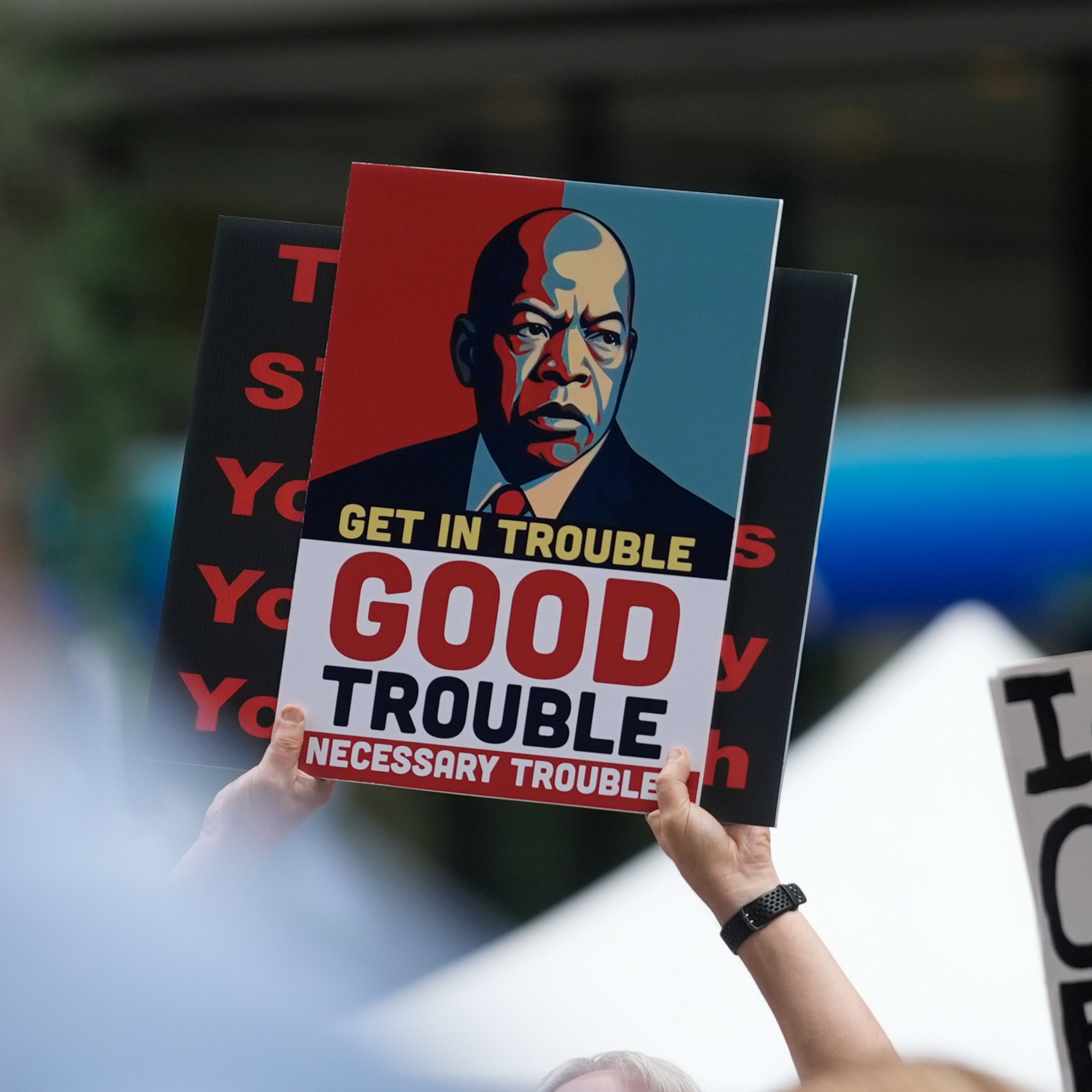 Good Trouble Protests Flood All 50 States on John Lewis Anniversary