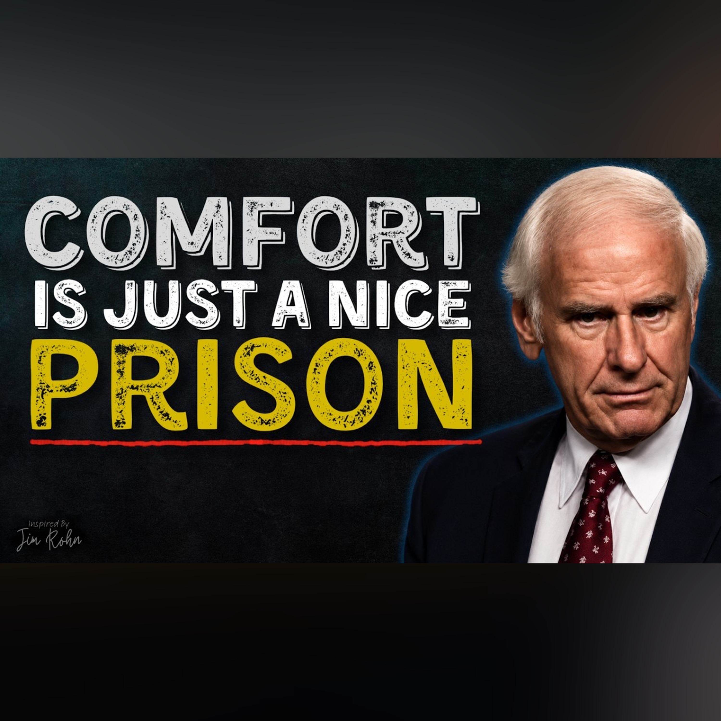 Comfort Is Just A Nice Prison | Jim Rohn Motivation