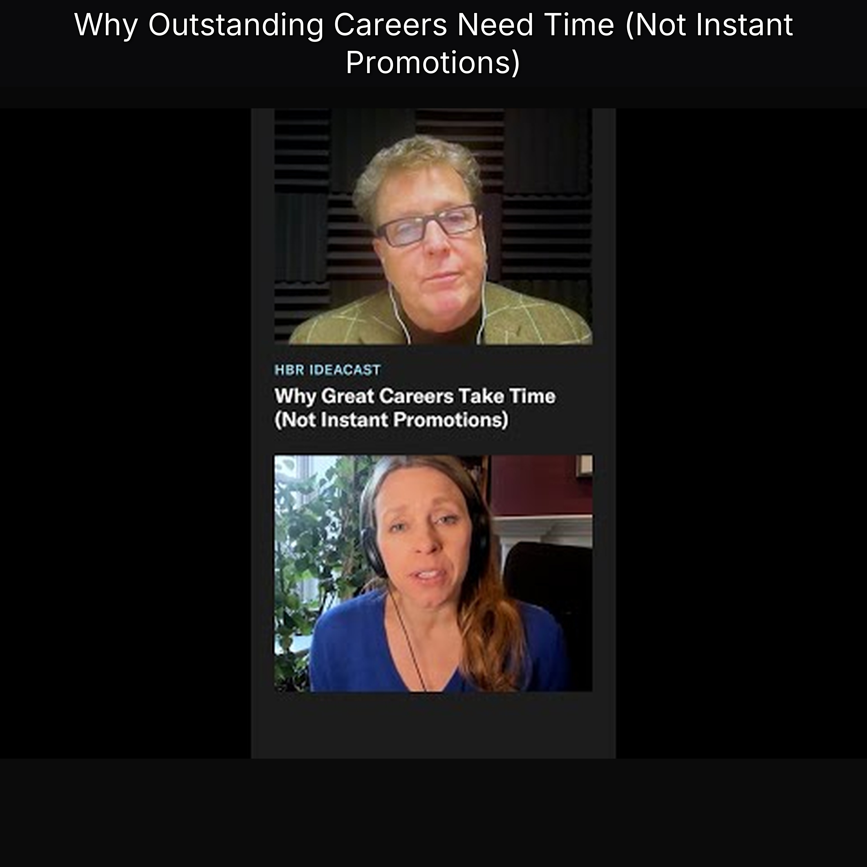 Why Outstanding Careers Need Time (Not Instant Promotions)