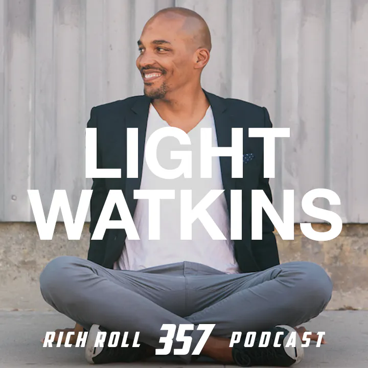 Cover art for the episode "Light Watkins On Dispelling Meditation Myths — And Why You Should Adopt A Daily Practice" from The Rich Roll Podcast