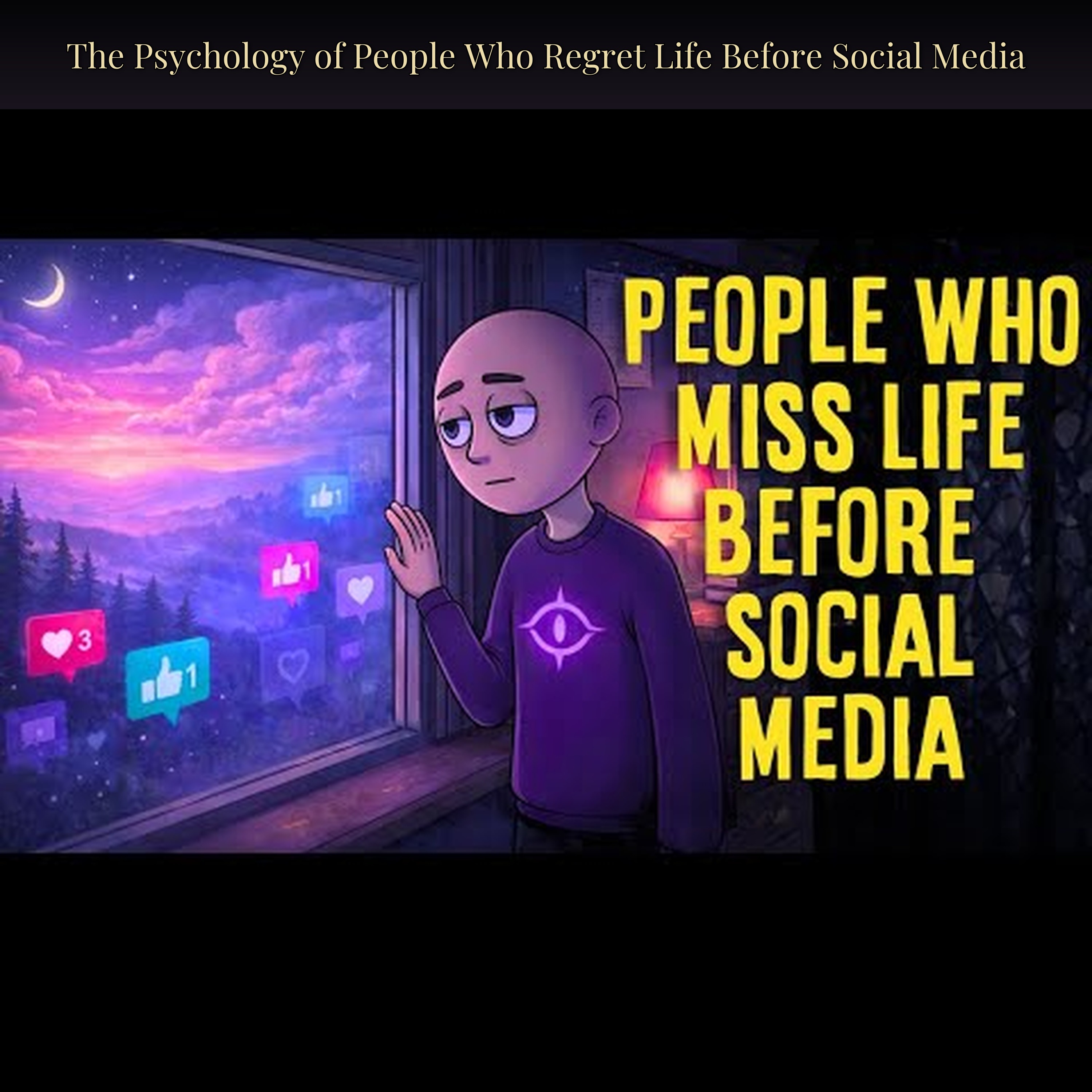 The Psychology of People Who Regret Life Before Social Media