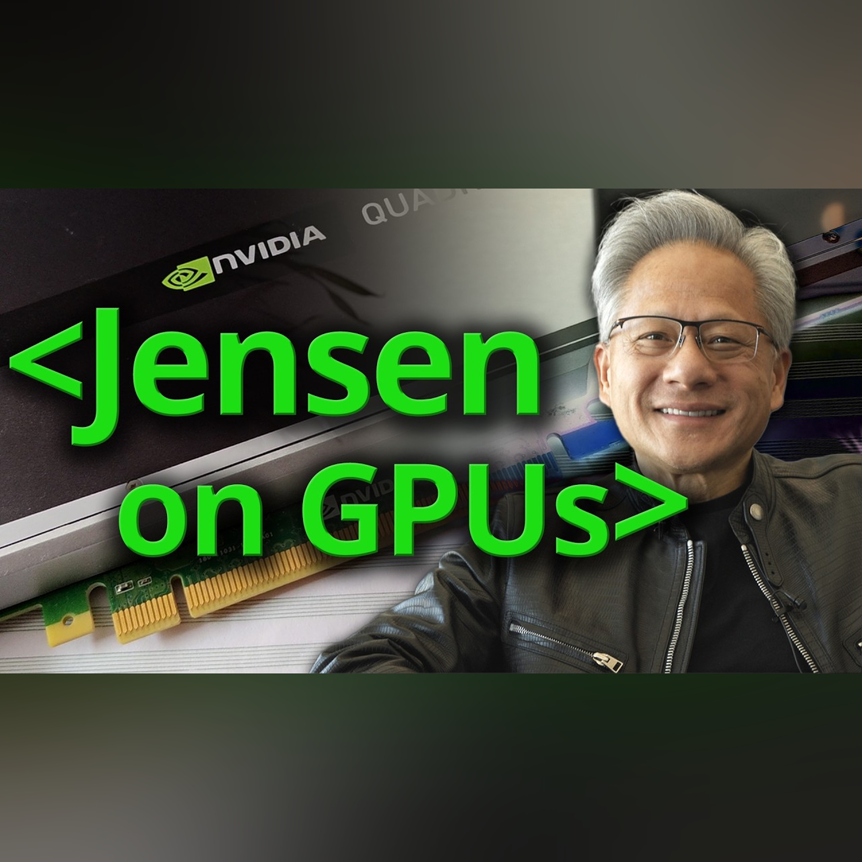 Jensen Huang on GPUs - Computerphile episode artwork