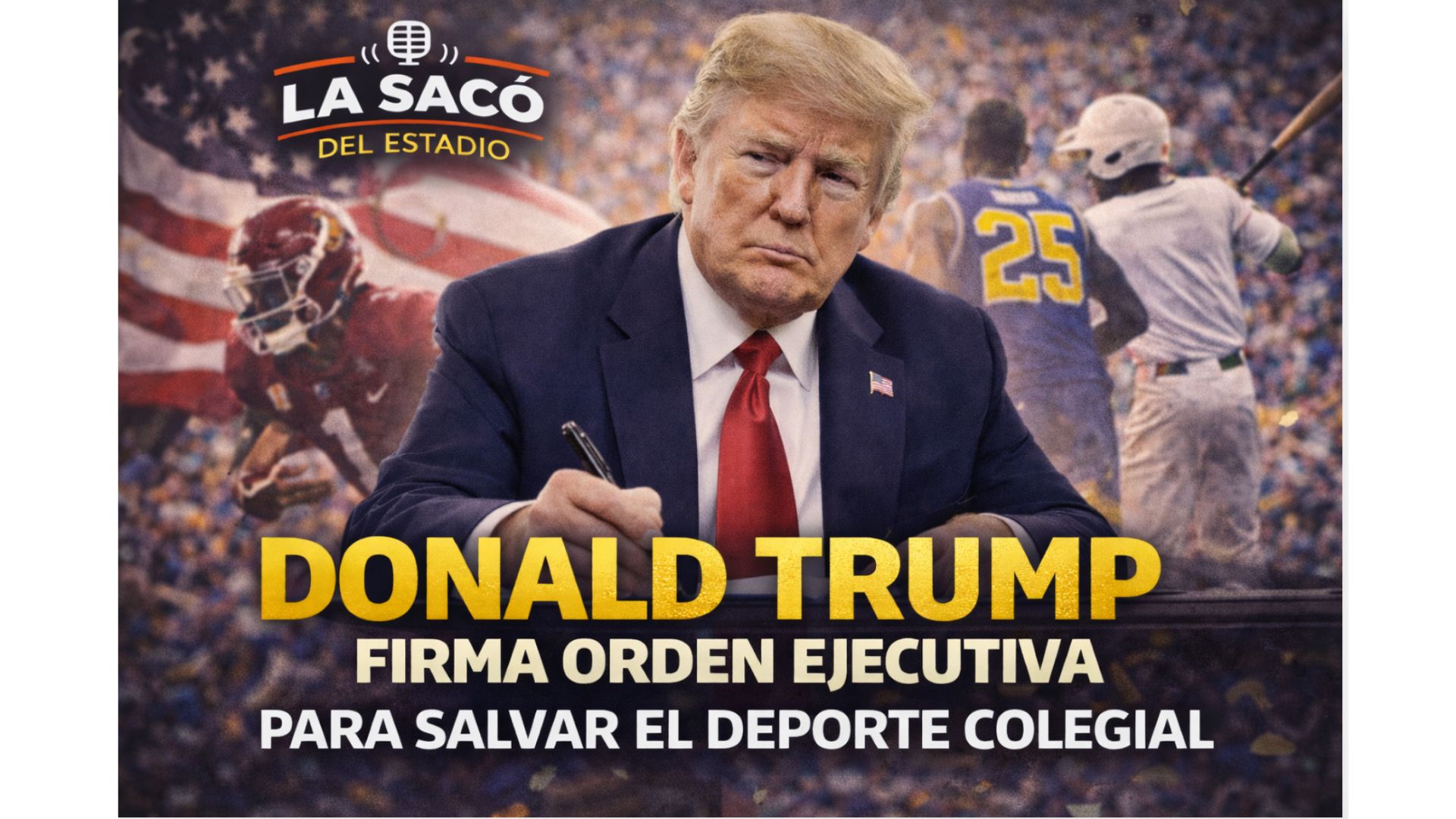 Trump firma orden ejecutiva para salvar el deporte colegial(acabar la guachafita) episode artwork