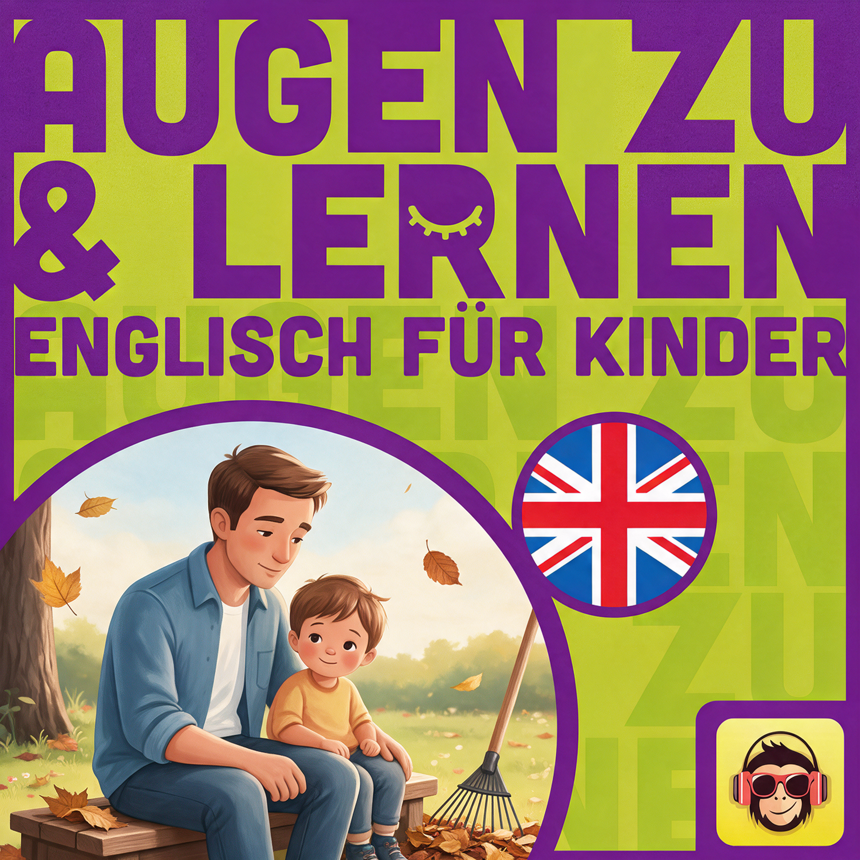 Cover: Englisch für Kinder: Beim Laub-Rechen - Vokabeln zum Einschlafen