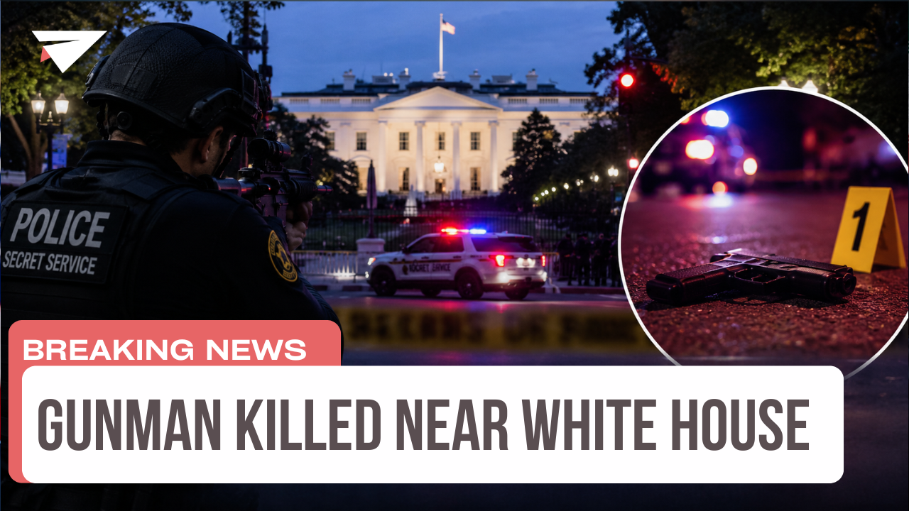 Gunman Killed near White House, Breaking News