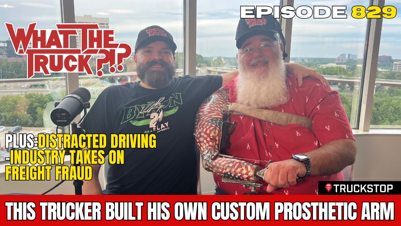 Trucker creates own prosthetic arm; distracted driving; tariff and trade fraud