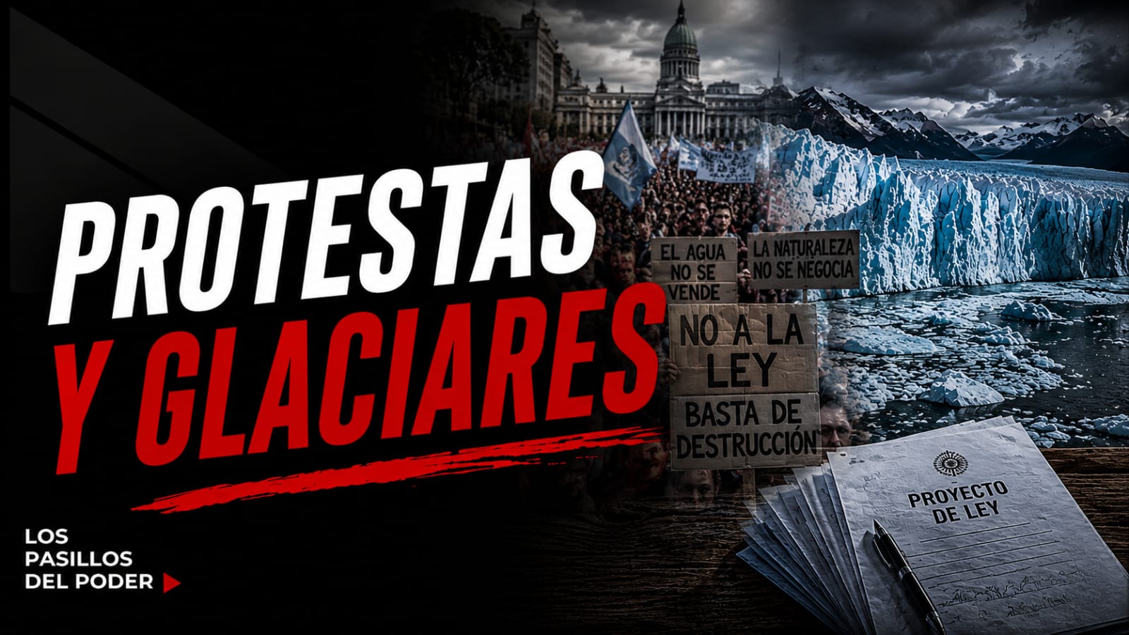 EL GOBIERNO, ENTRE EL CALOR DE LA CALLE Y EL FRÍO DE LOS GLACIARES