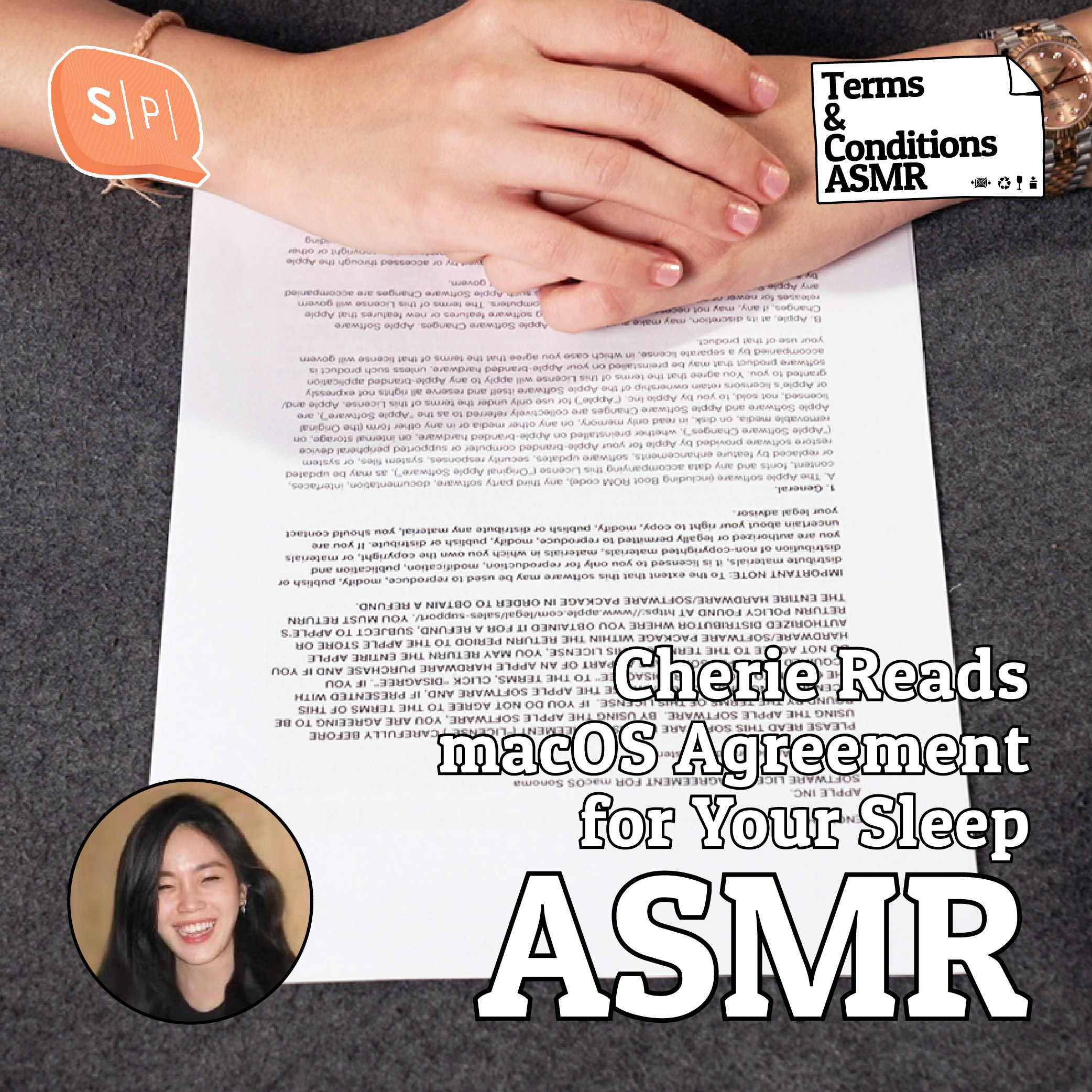 Cherie Reads macOS Agreement for Your Sleep | Terms & Conditions ASMR EP01