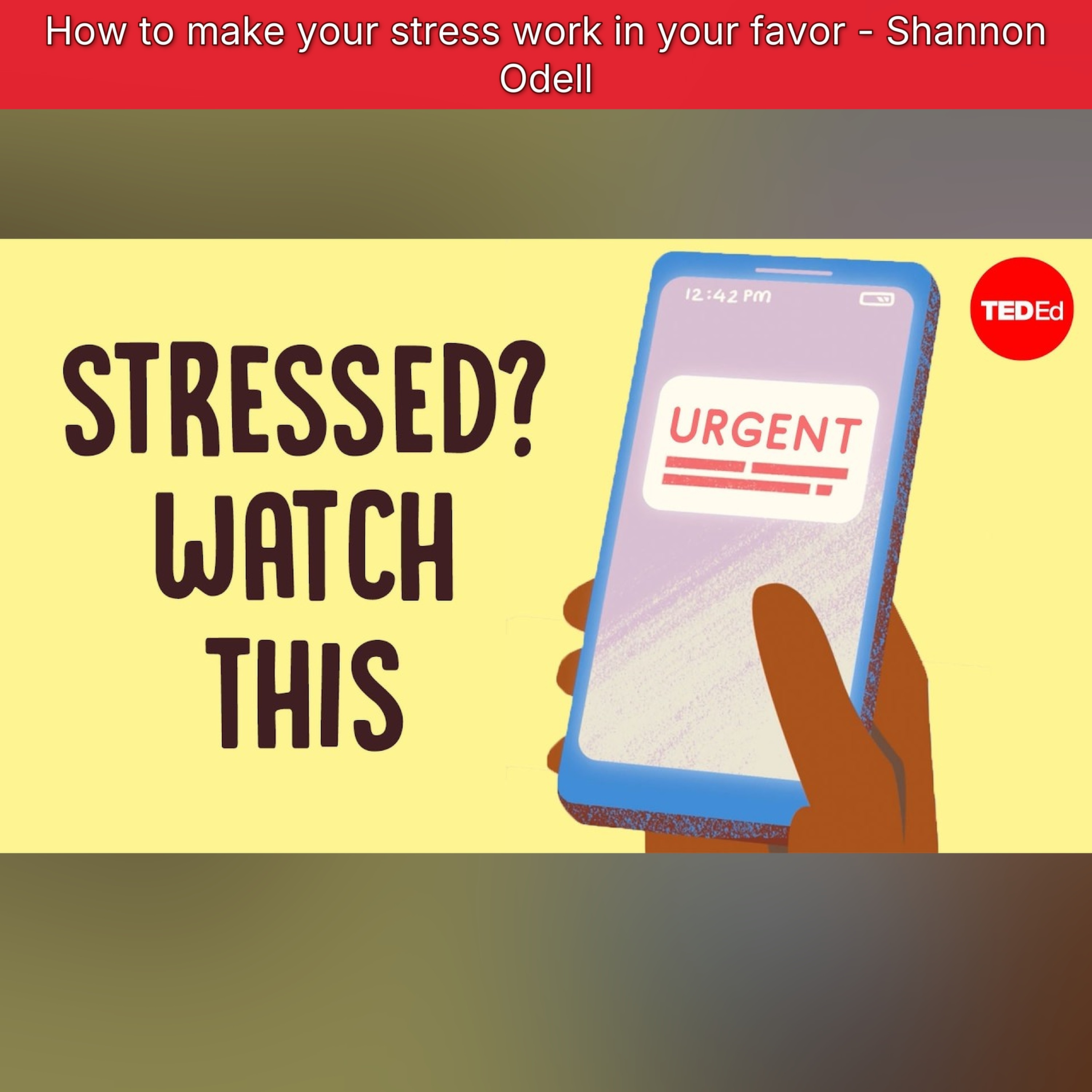 How to make your stress work in your favor - Shannon Odell episode artwork