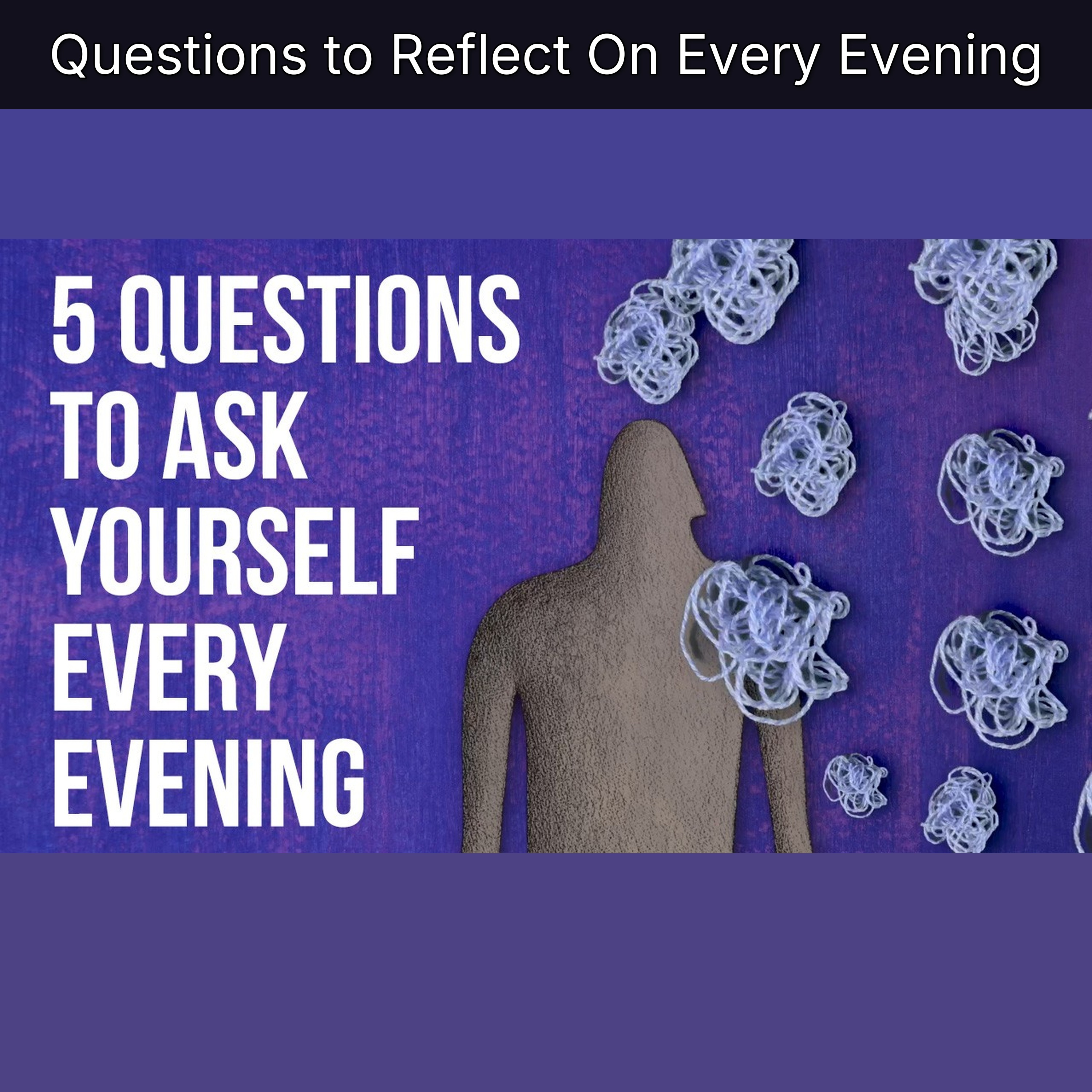 Questions to Reflect On Every Evening episode artwork