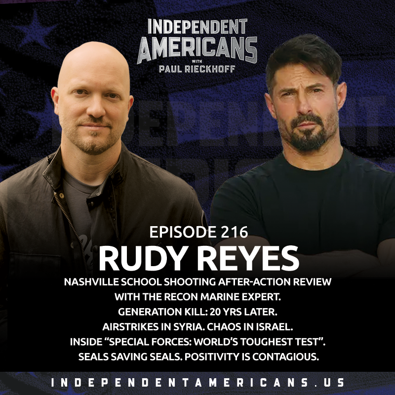 Rudy Reyes. Nashville School Shooting After-Action Review with the Recon Marine Expert. Generation Kill: 20 Yrs Later. Airstrikes in Syria. Chaos in Israel. Inside “Special Forces: World’s Toughest Test”. SEALS Saving Seals. Positivity is Contagious.