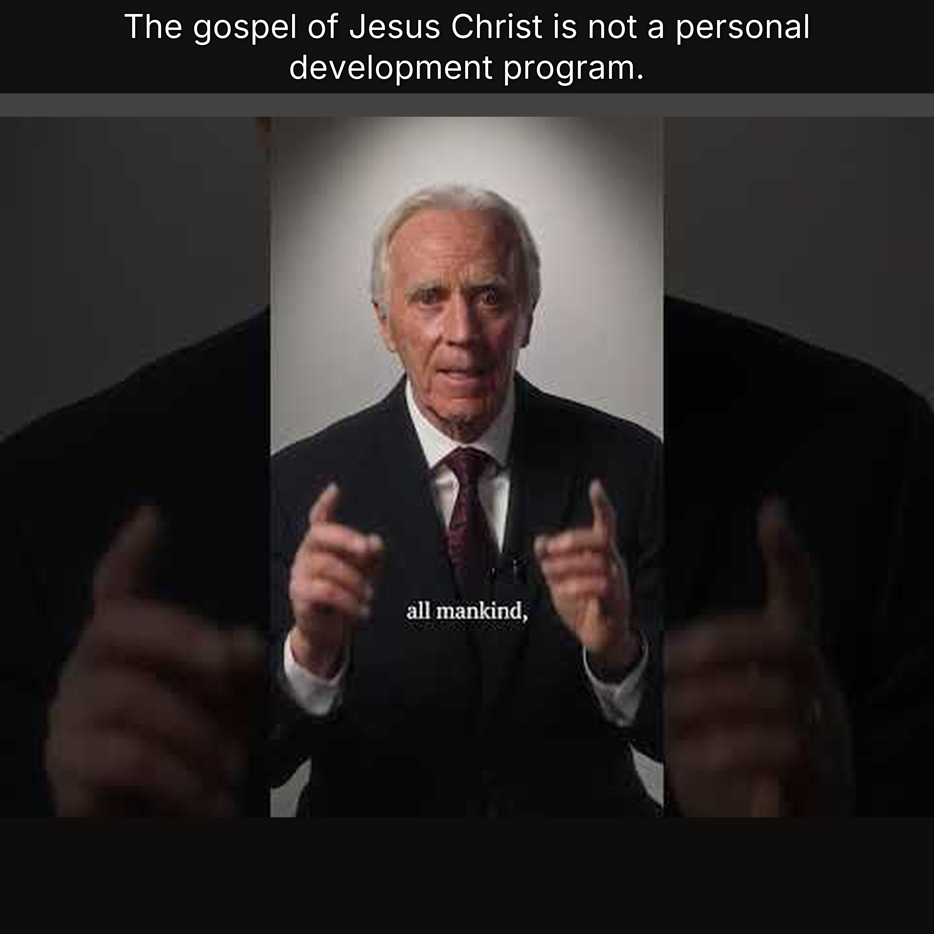 The gospel of Jesus Christ is not a personal development program. episode artwork