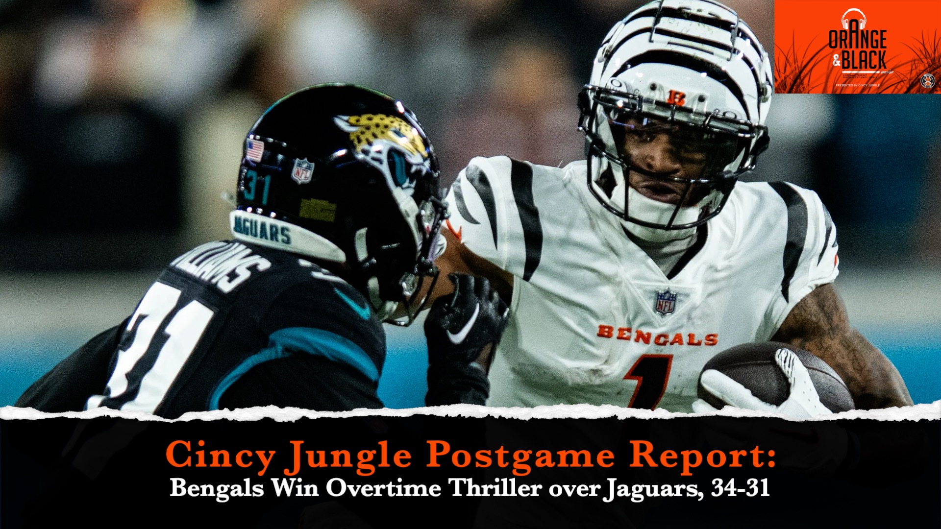 Cincy Jungle Postgame Report: Bengals Shock Jaguars on MNF, 34-31 episode artwork