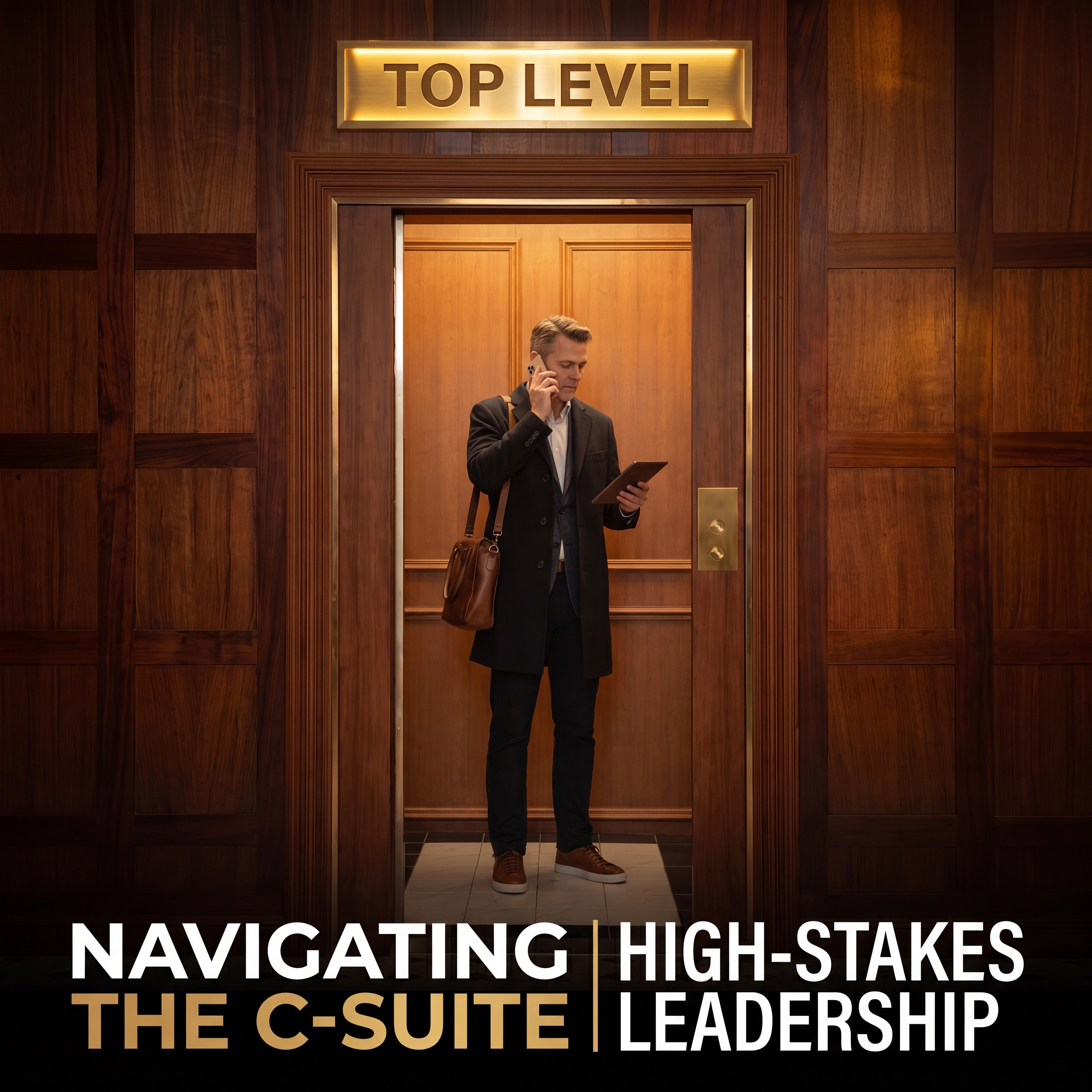 Navigating the C-Suite High-Stakes Leadership podcast artwork