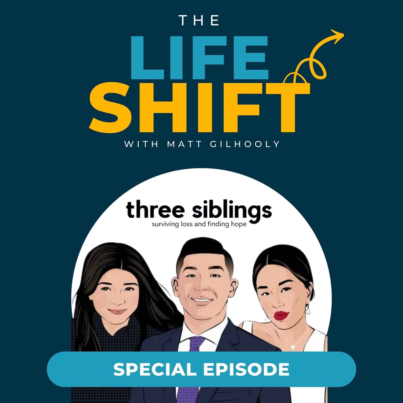 BONUS - You Might Like: "three siblings" podcast trailer episode artwork