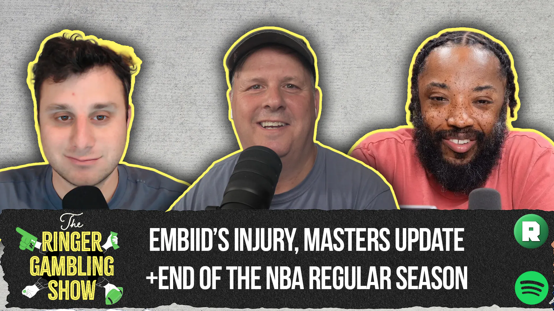Masters Update, Embiid's Injury, and the End of the NBA Season | The Ringer Gambling Show episode artwork