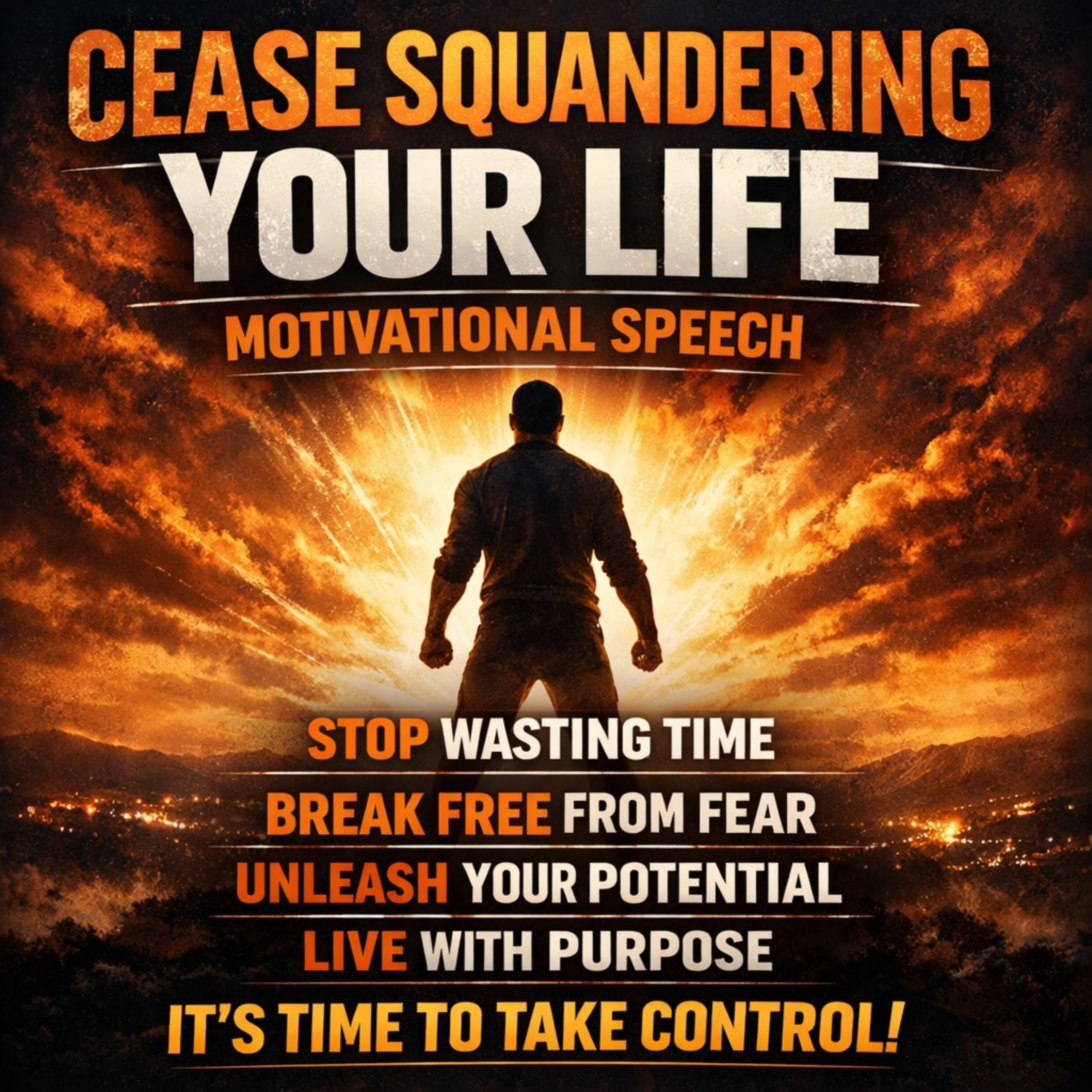Cease Squandering Your Life: Motivational Speech