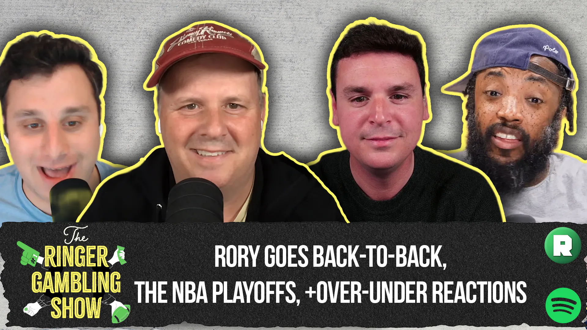 Rory Goes Back-to-Back, the NBA Playoffs, and Over-Under Reactions | The Ringer Gambling Show episode artwork