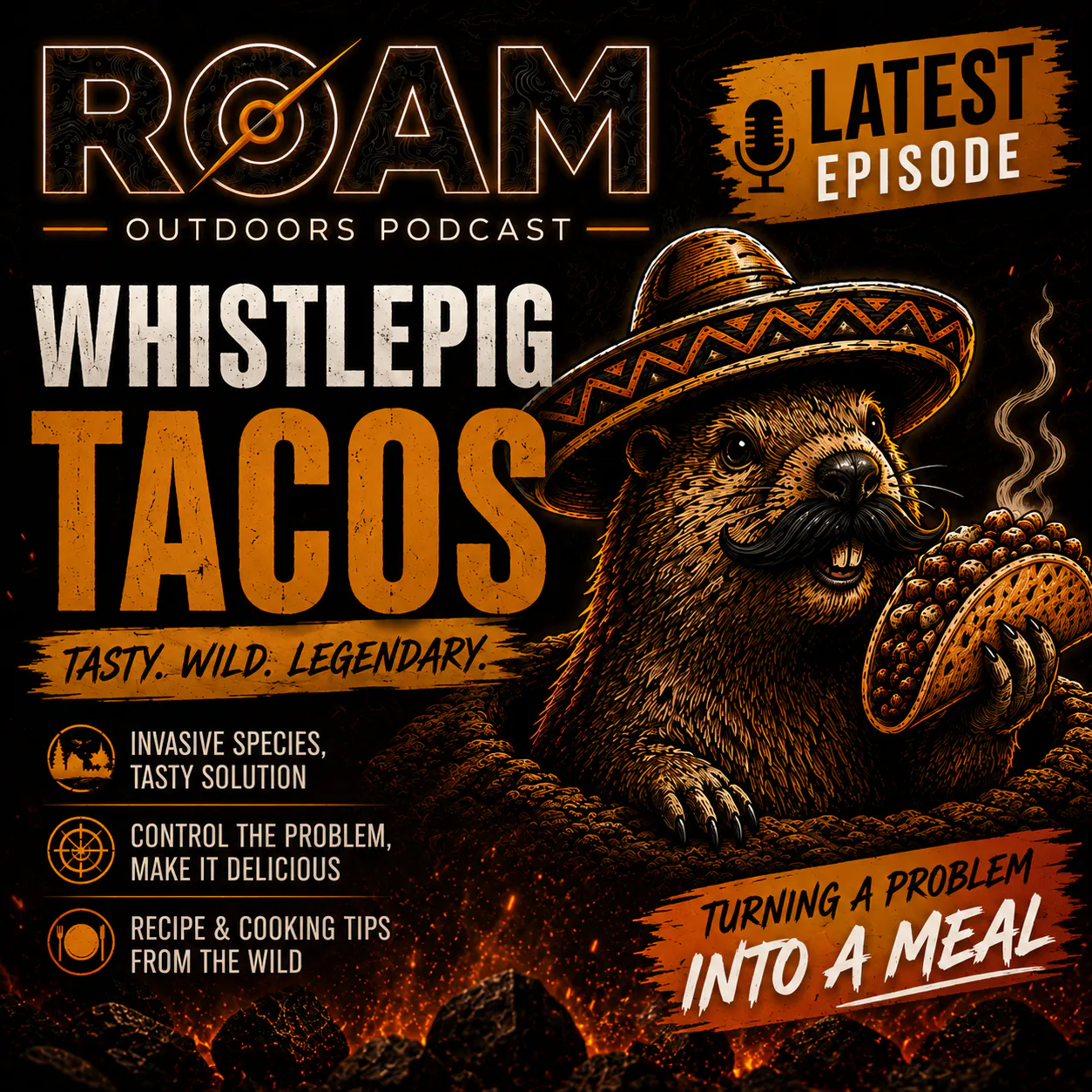 Roam Podcasters - Whistlepig Tacos episode artwork