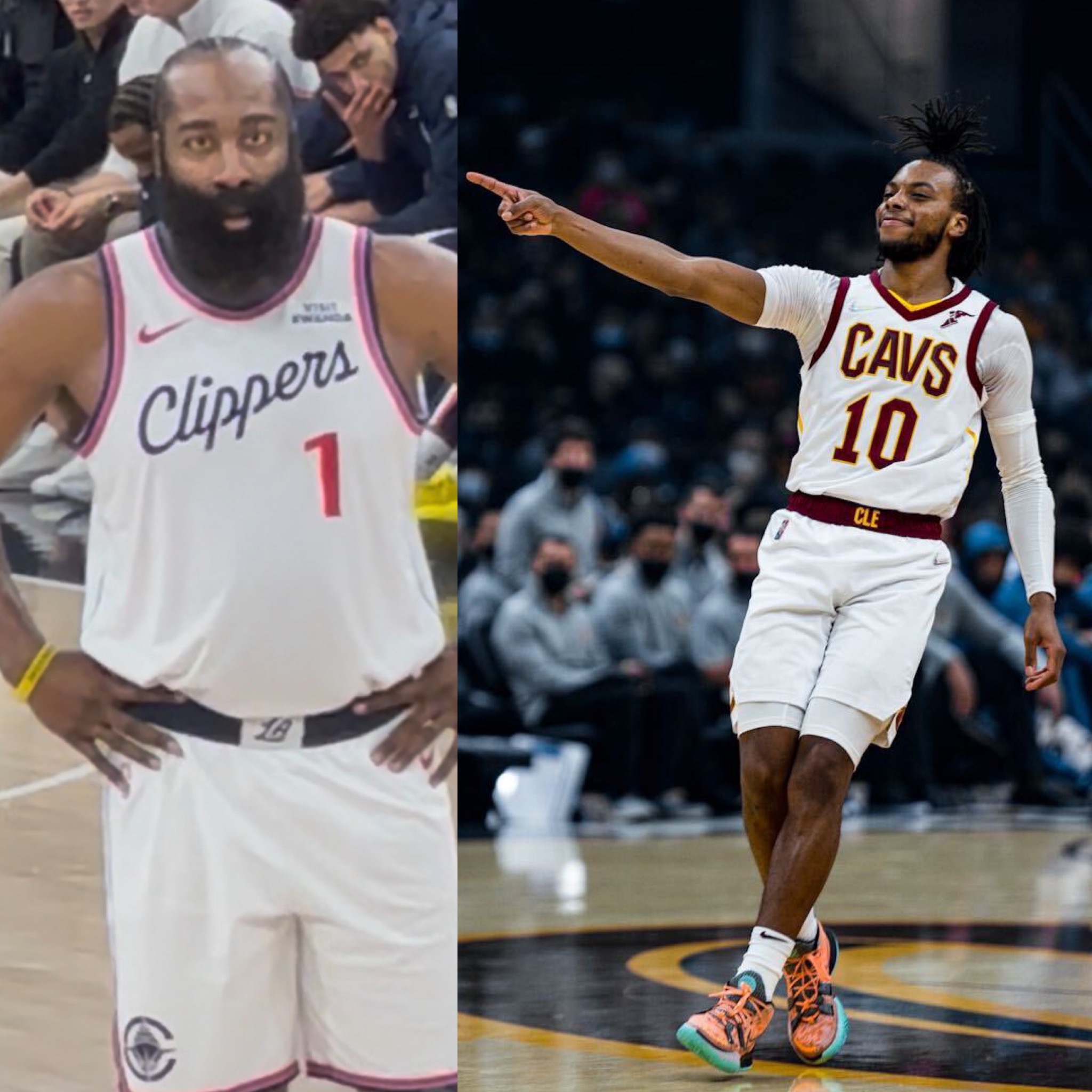 James Harden for Darius Garland