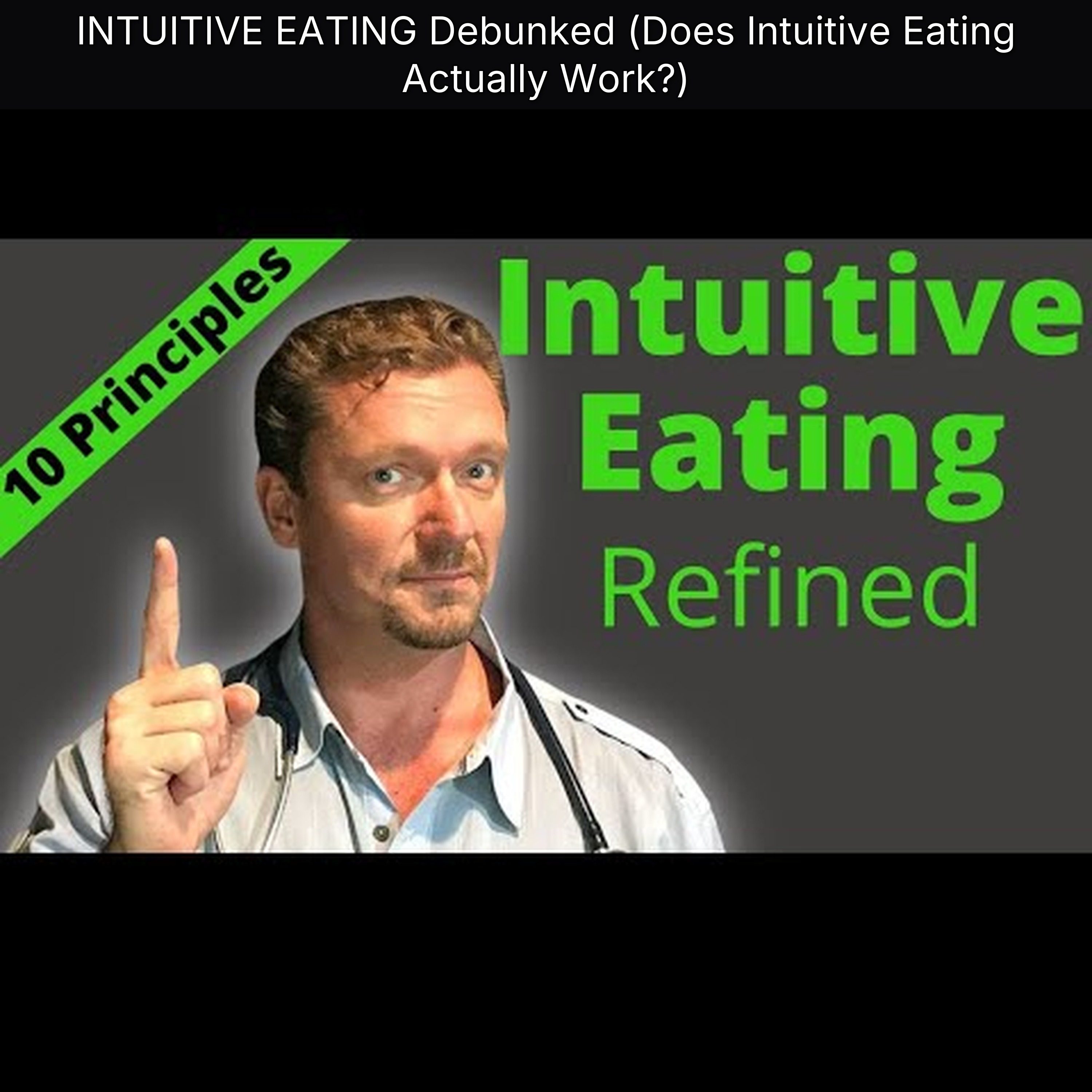 INTUITIVE EATING Debunked (Does Intuitive Eating Actually Work?) episode artwork