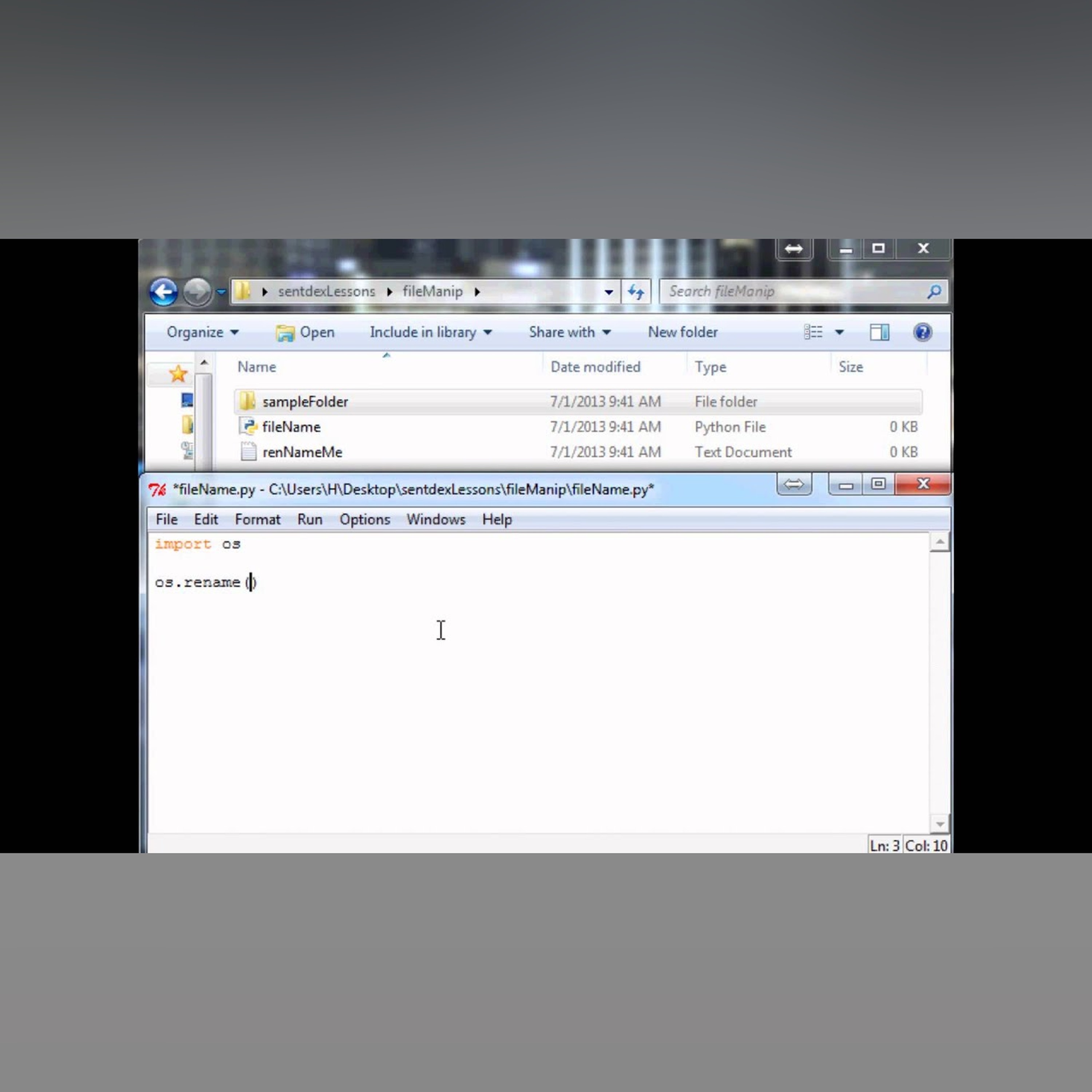 Python Tutorial: How to Rename Files and Move Files with Python episode artwork